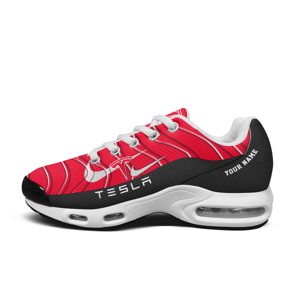 Tesla Vibrant Wave Custom Name TN Air Max Shoes Air Cushion Sneakers