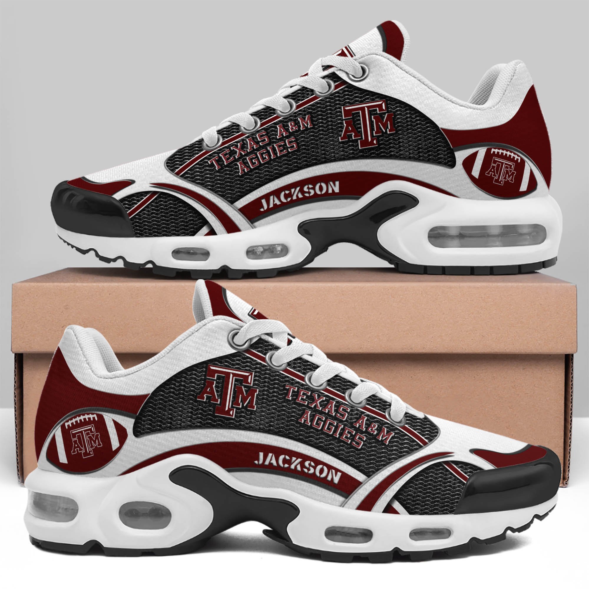 Texas A#038M Aggies Team TN Shoes 2026 Version Custom Name 889