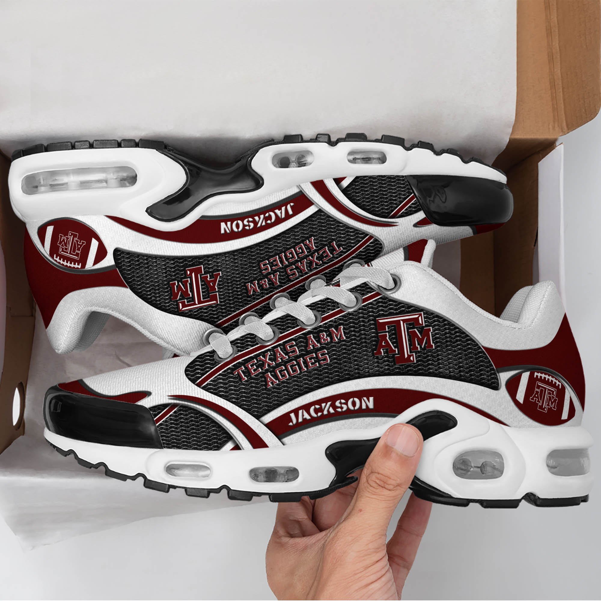 Texas A#038M Aggies Team TN Shoes 2026 Version Custom Name 889