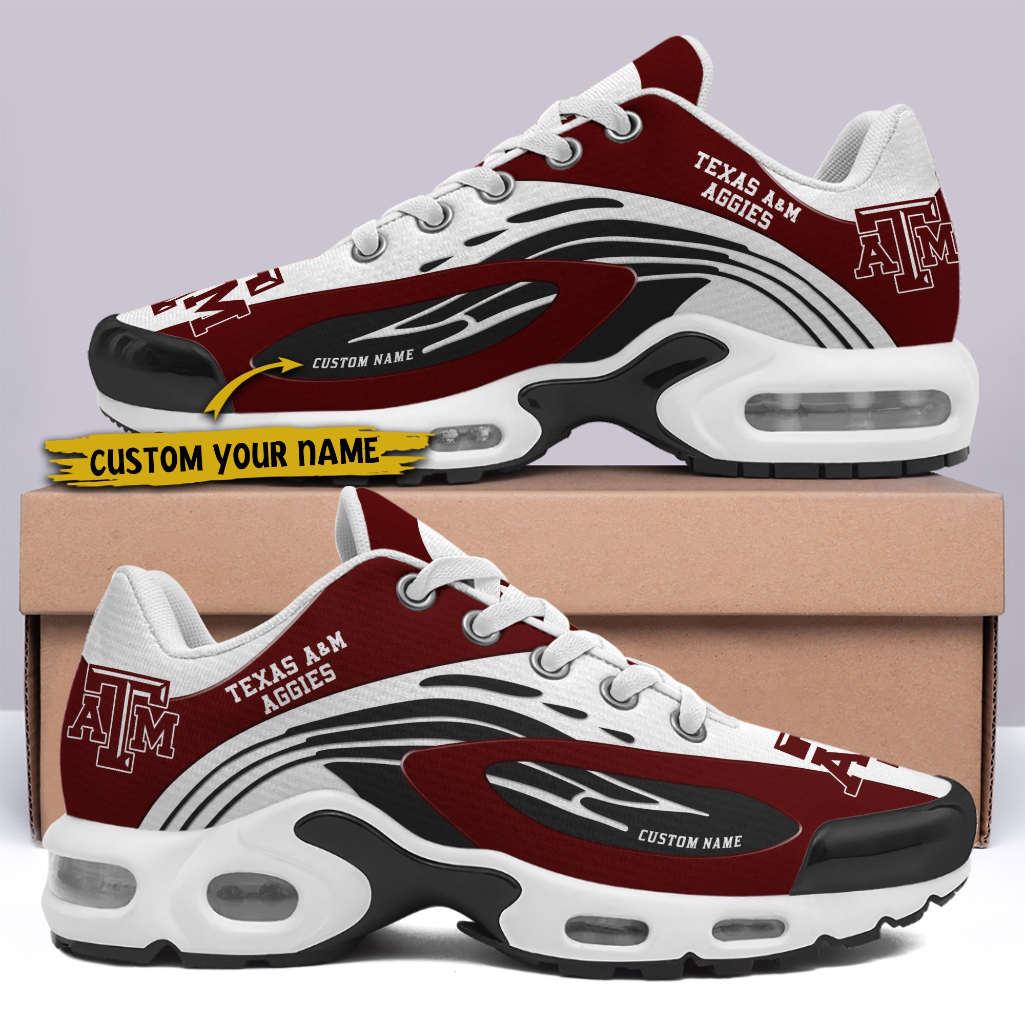 Texas A#038M Aggies TN Shoes 2026 Version Custom Your Name 026