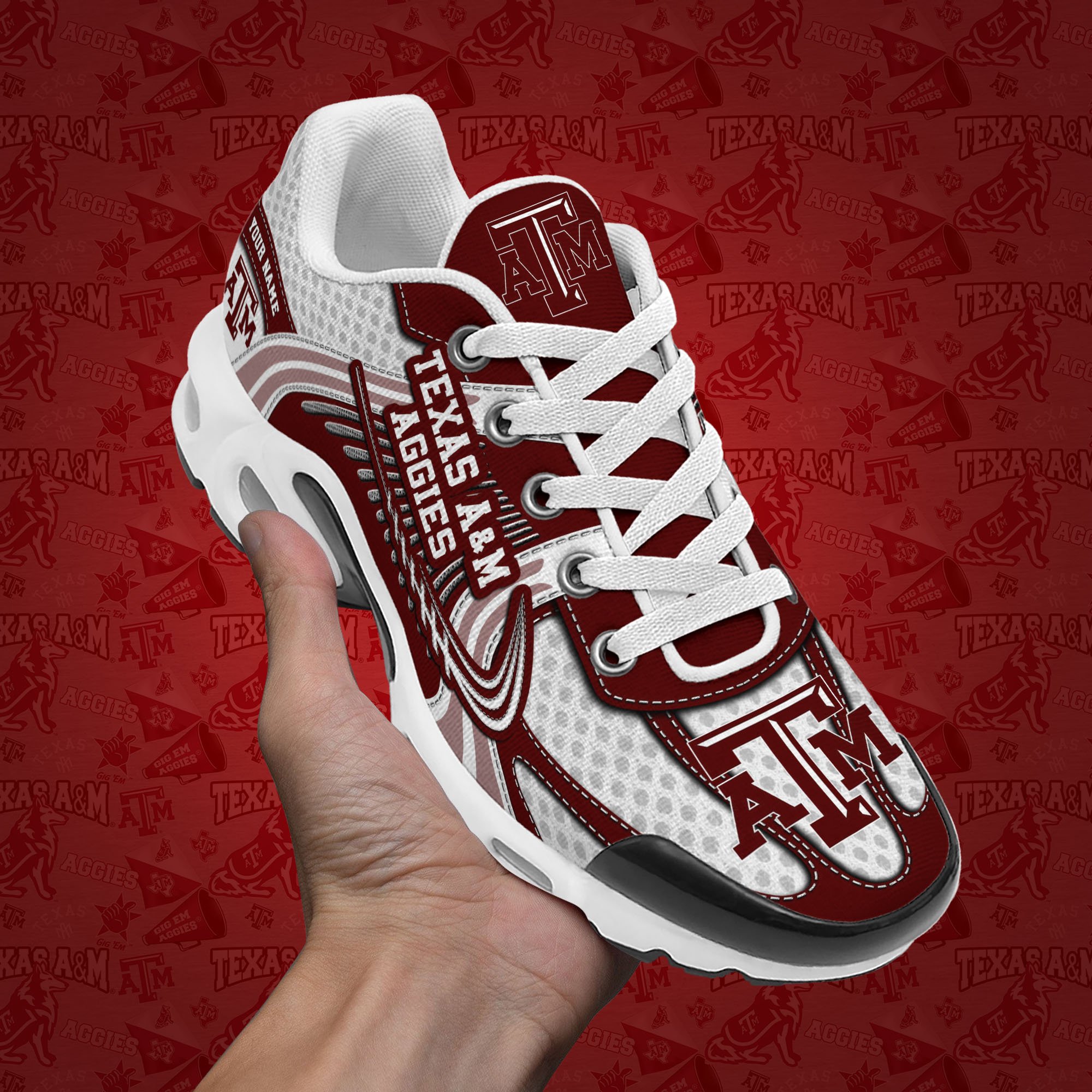 Texas A#038M Aggies TN Shoes Custom Your Name, Sport Shoes
