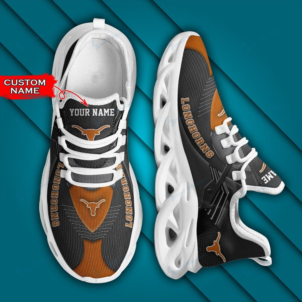 Texas Longhorns Personalized Max Soul YZ Running Sneakers 280