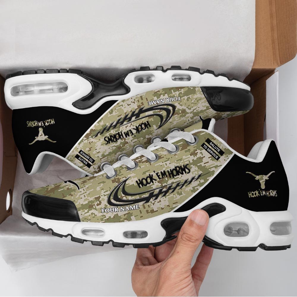 Texas Longhorns TN Shoes 2026 Version Custom Name, Camouflage Shoes, Gifts For Football Lovers PH636