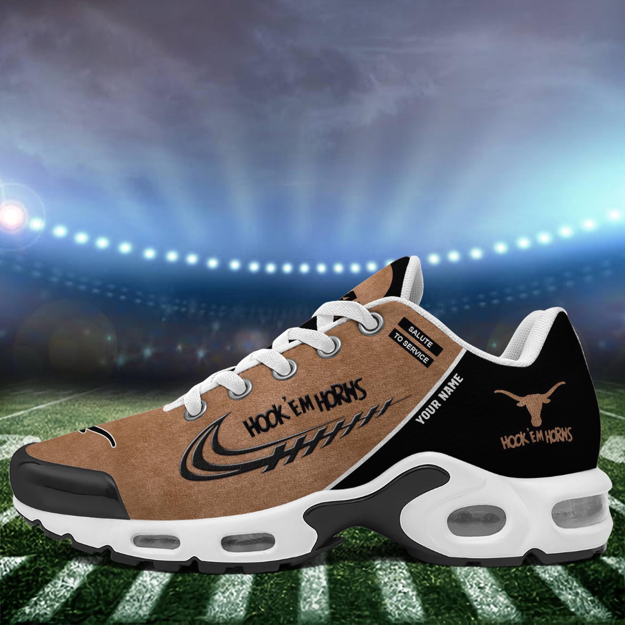 Texas Longhorns TN Shoes 2026 Version Custom Name, Shoes For Football Fans, Fan Gifts PH637
