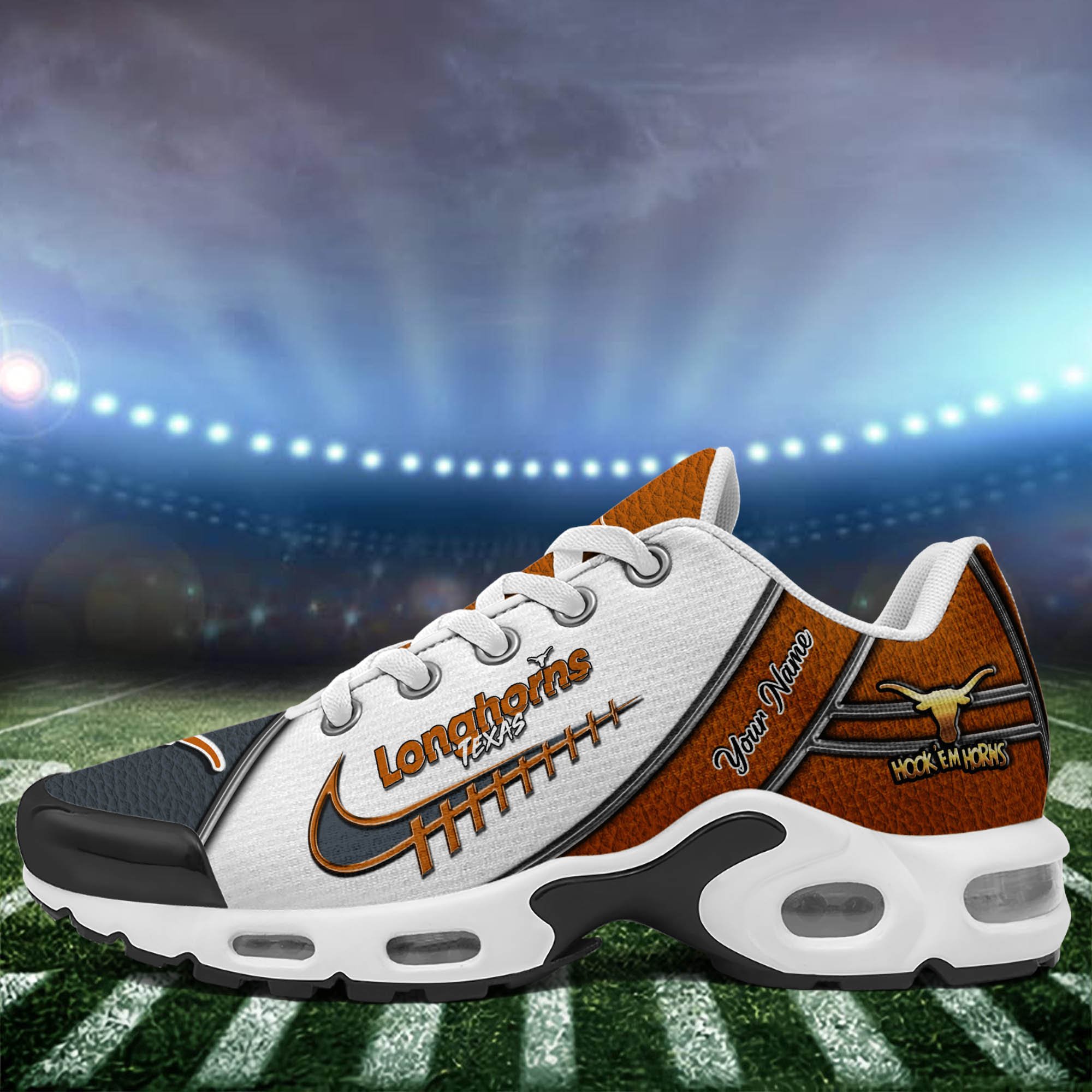 Texas Longhorns TN Shoes 2026 Version Custom Your Name, Football Team Shoes 516