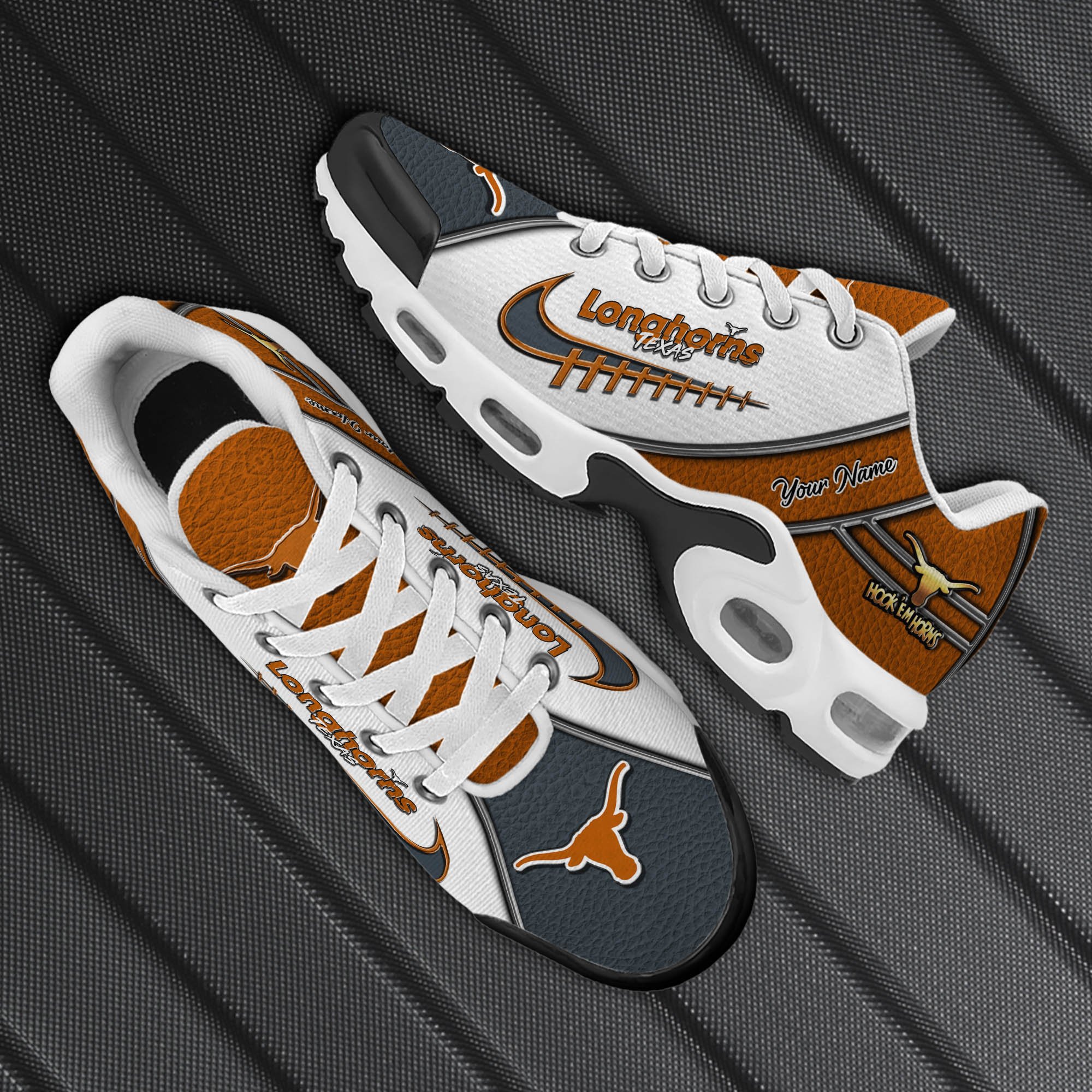 Texas Longhorns TN Shoes 2026 Version Custom Your Name, Football Team Shoes 516