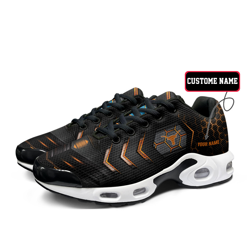 Texas Personalized Name Team Colors Arrow Line Beehive Pattern TN Air Max Shoes Air Cushion Sneakers