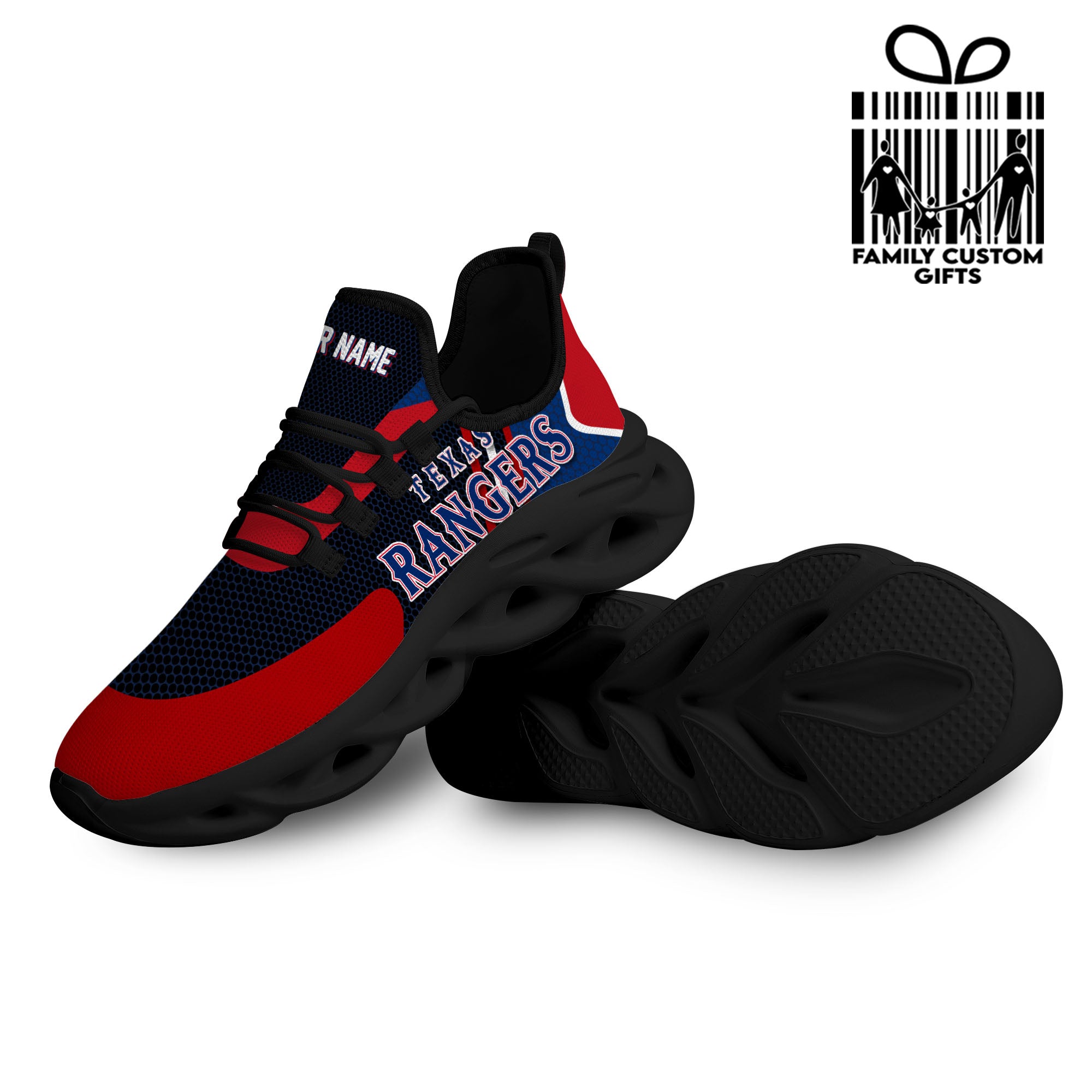 Texas Rangers Custom Baseball Personalized Max Soul Sneakers Running Sport Shoes for Men Women