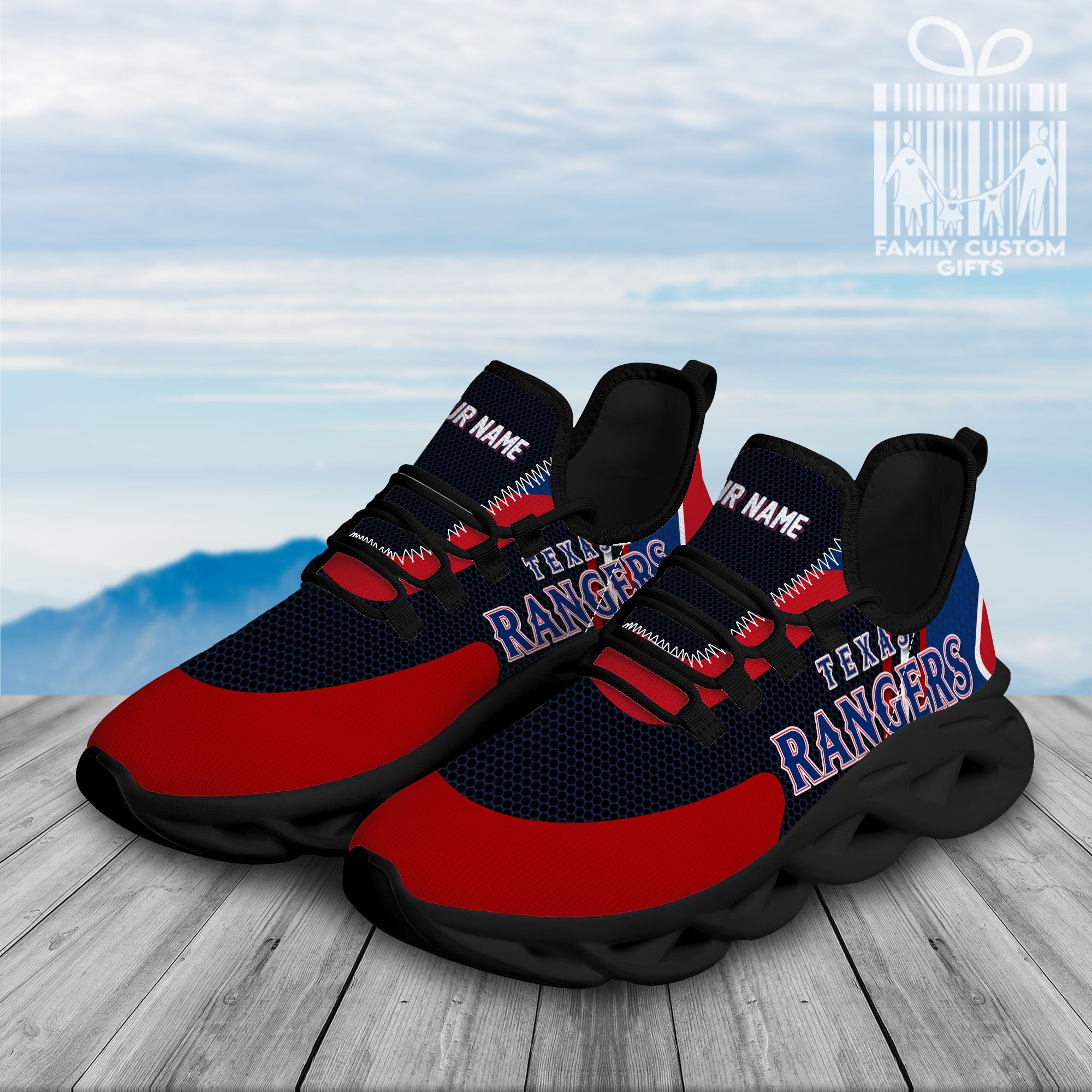 Texas Rangers Custom Baseball Personalized Max Soul Sneakers Running Sport Shoes for Men Women