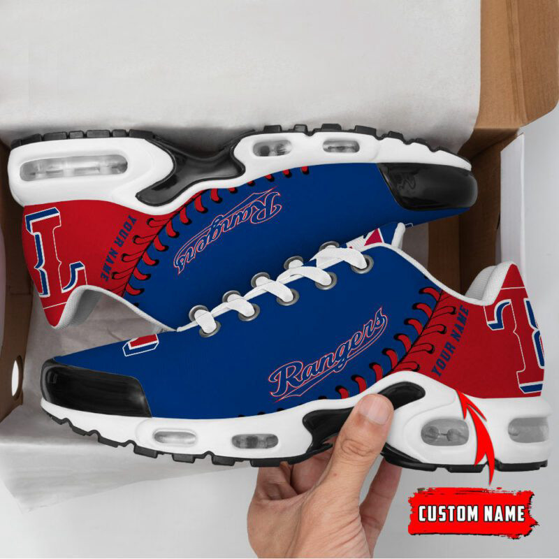 Texas Rangers Custom Name Air Max Shoes Air Cushion Sneakers