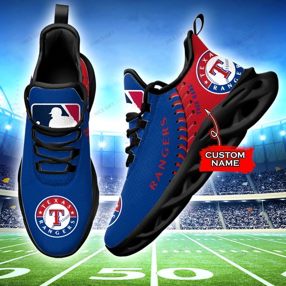 Texas Rangers Custom Name Max Soul Shoes MSS-F3Q2