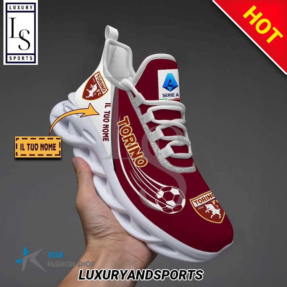 Torino Football Club Serie A Custom Name Max Soul Shoes