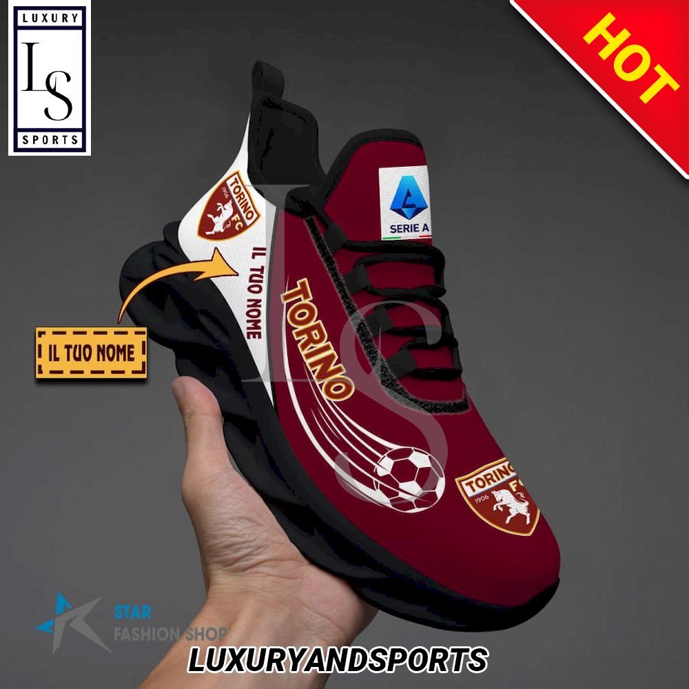 Torino Football Club Serie A Custom Name Max Soul Shoes