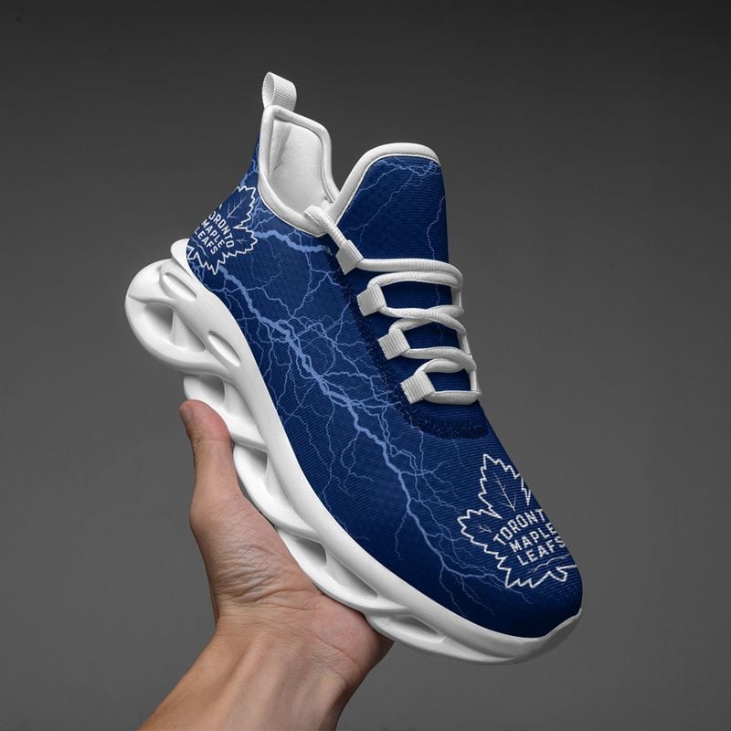 Toronto Maple Leafs Lightning Pattern Max Soul Shoes NEW020567