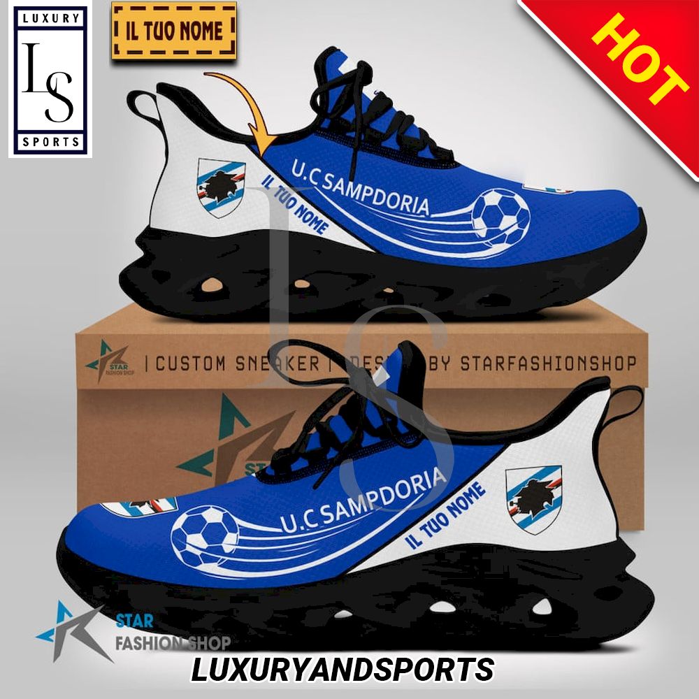 UC Sampdoria Serie A Custom Name Max Soul Shoes