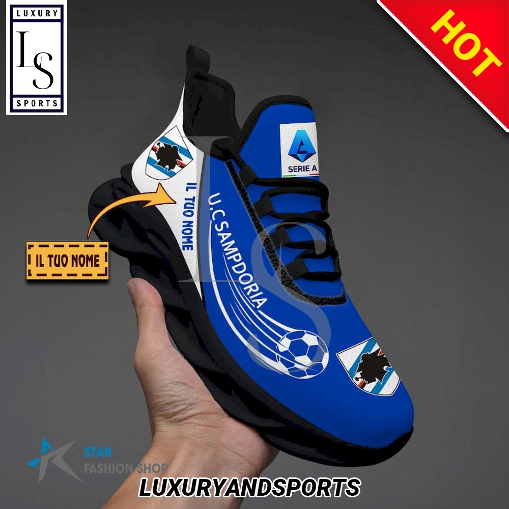 UC Sampdoria Serie A Custom Name Max Soul Shoes