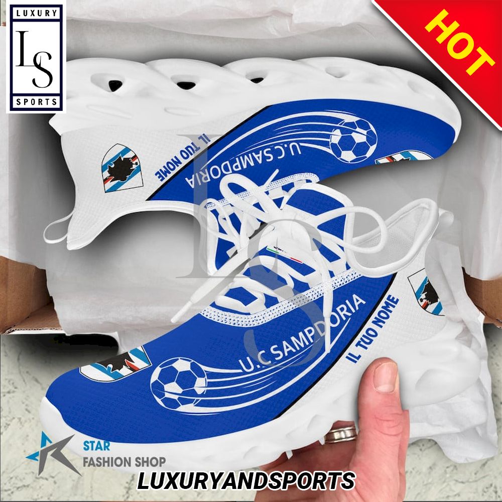 UC Sampdoria Serie A Custom Name Max Soul Shoes