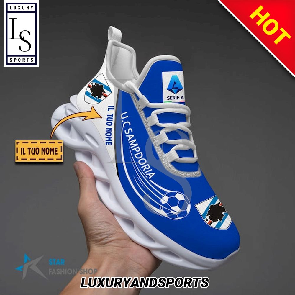 UC Sampdoria Serie A Custom Name Max Soul Shoes