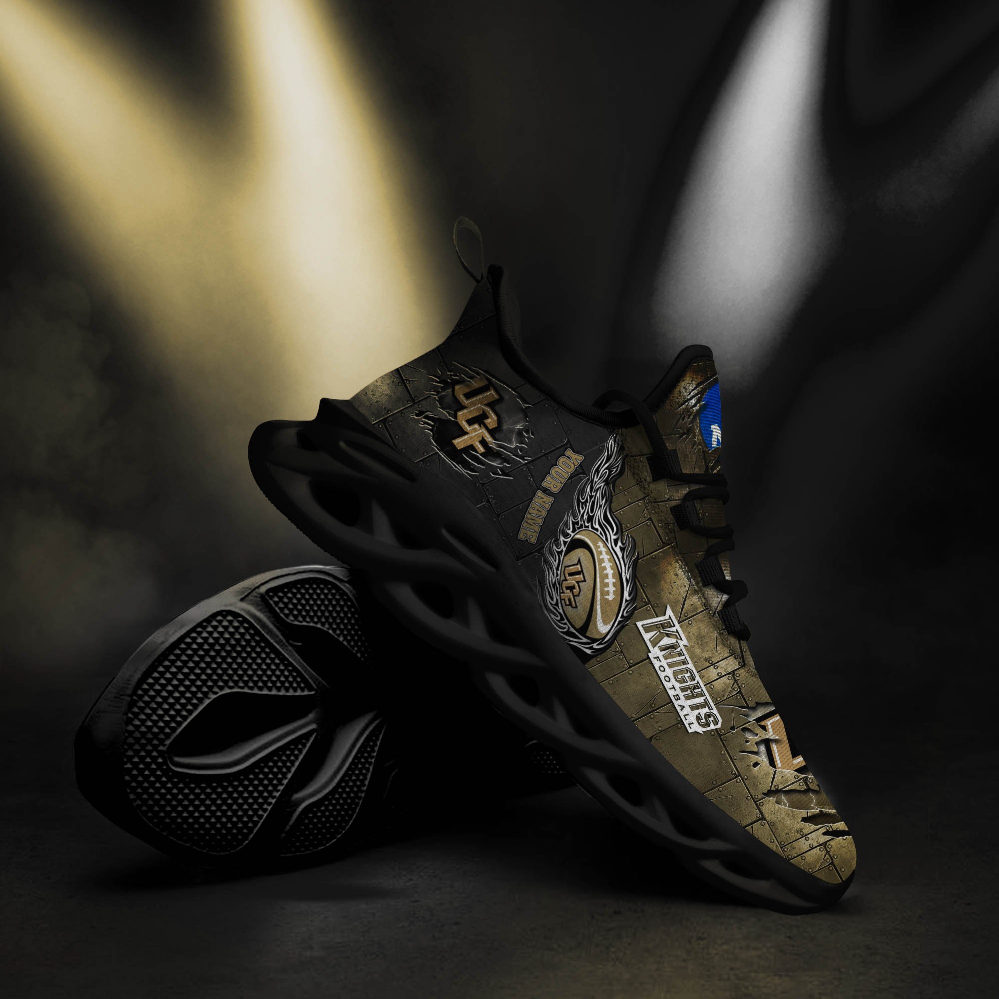 UCF Knights Black Max Soul Shoes 2026 Versions, White Max Soul Shoes Custom Your Name PH879