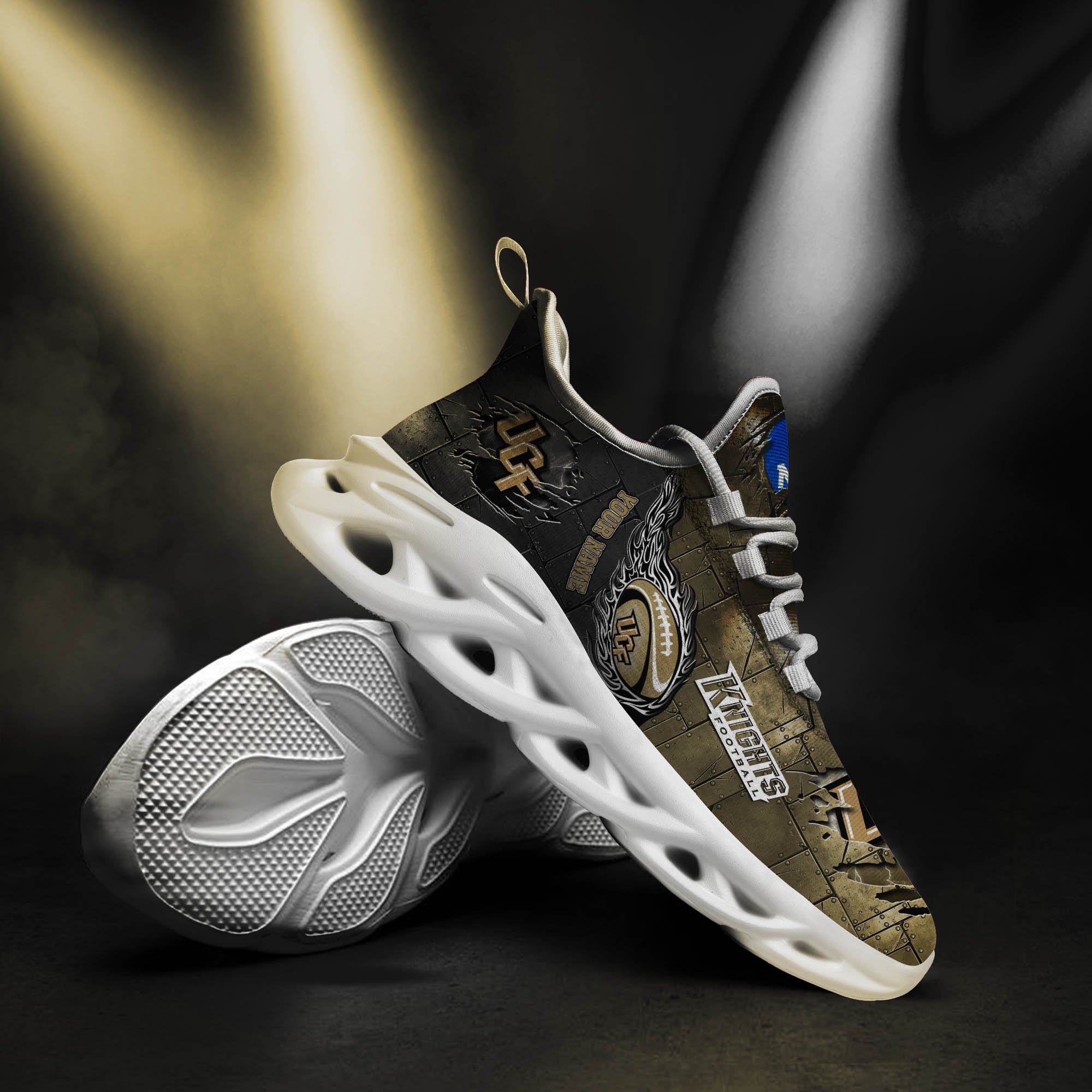 UCF Knights Black Max Soul Shoes 2026 Versions, White Max Soul Shoes Custom Your Name PH879