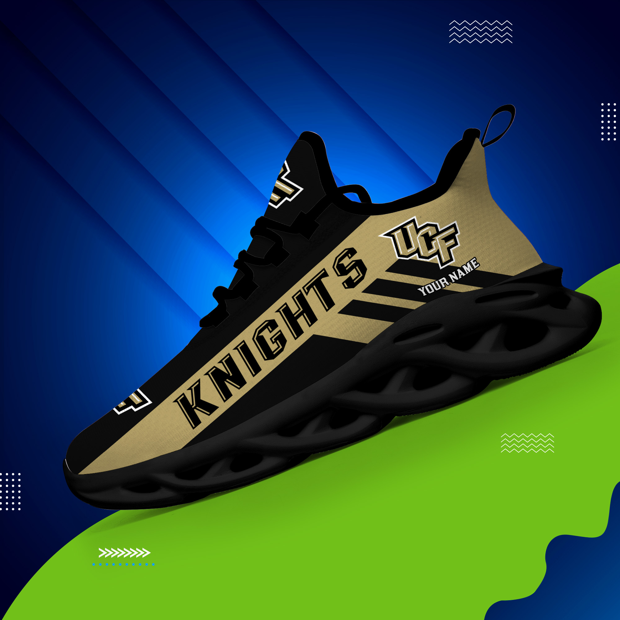 UCF Knights Custom Name PERSONALIZED MAX SOUL SHOES DS004