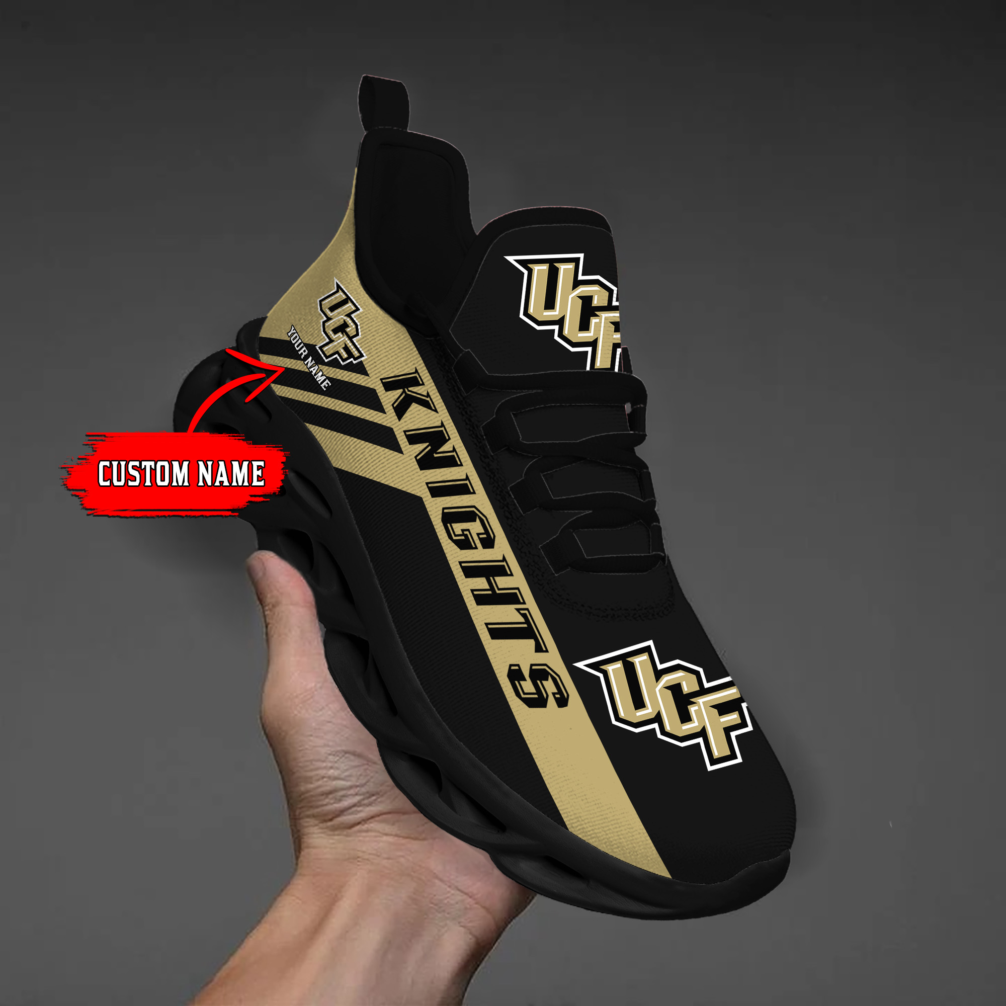 UCF Knights Custom Name PERSONALIZED MAX SOUL SHOES DS004