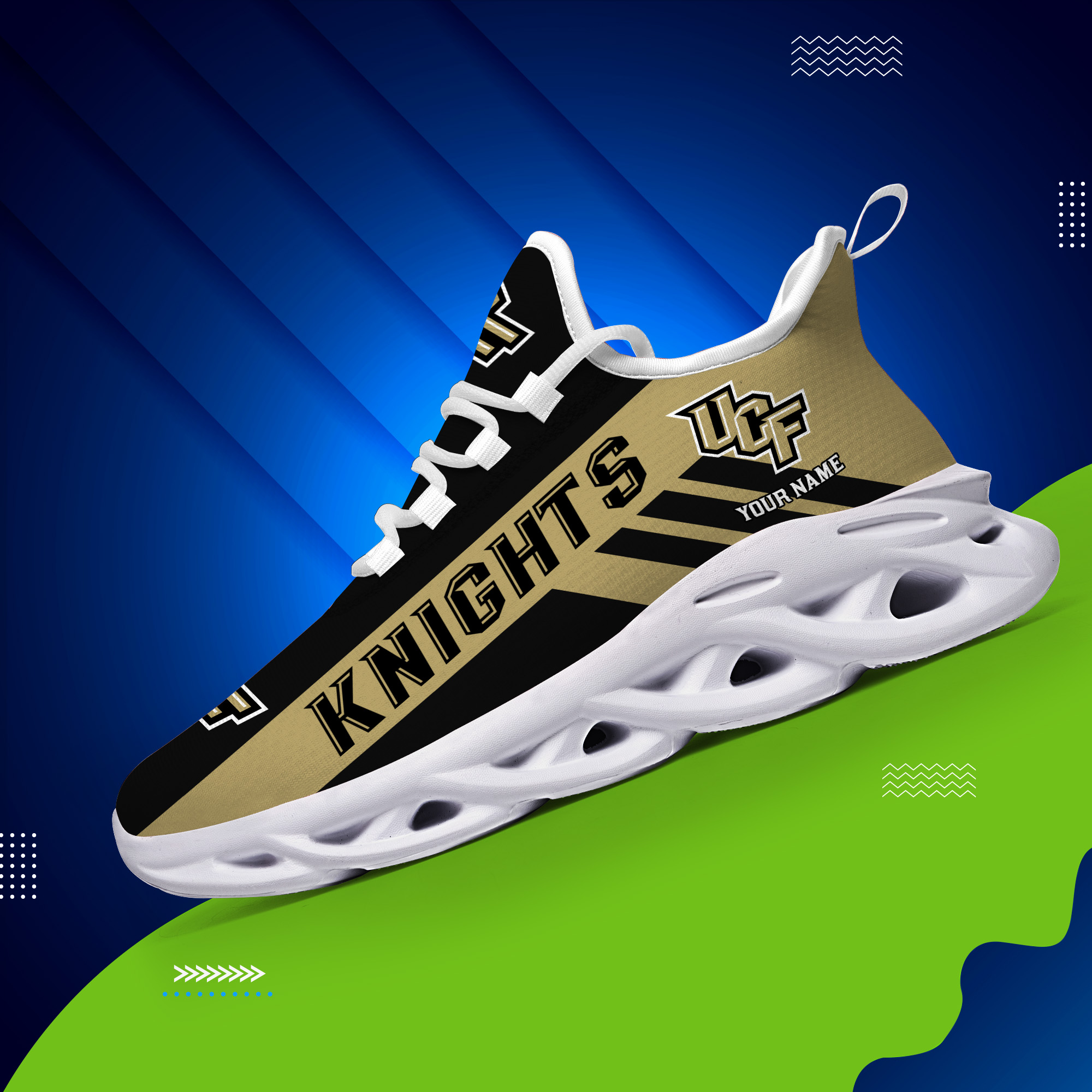 UCF Knights Custom Name PERSONALIZED MAX SOUL SHOES DS004