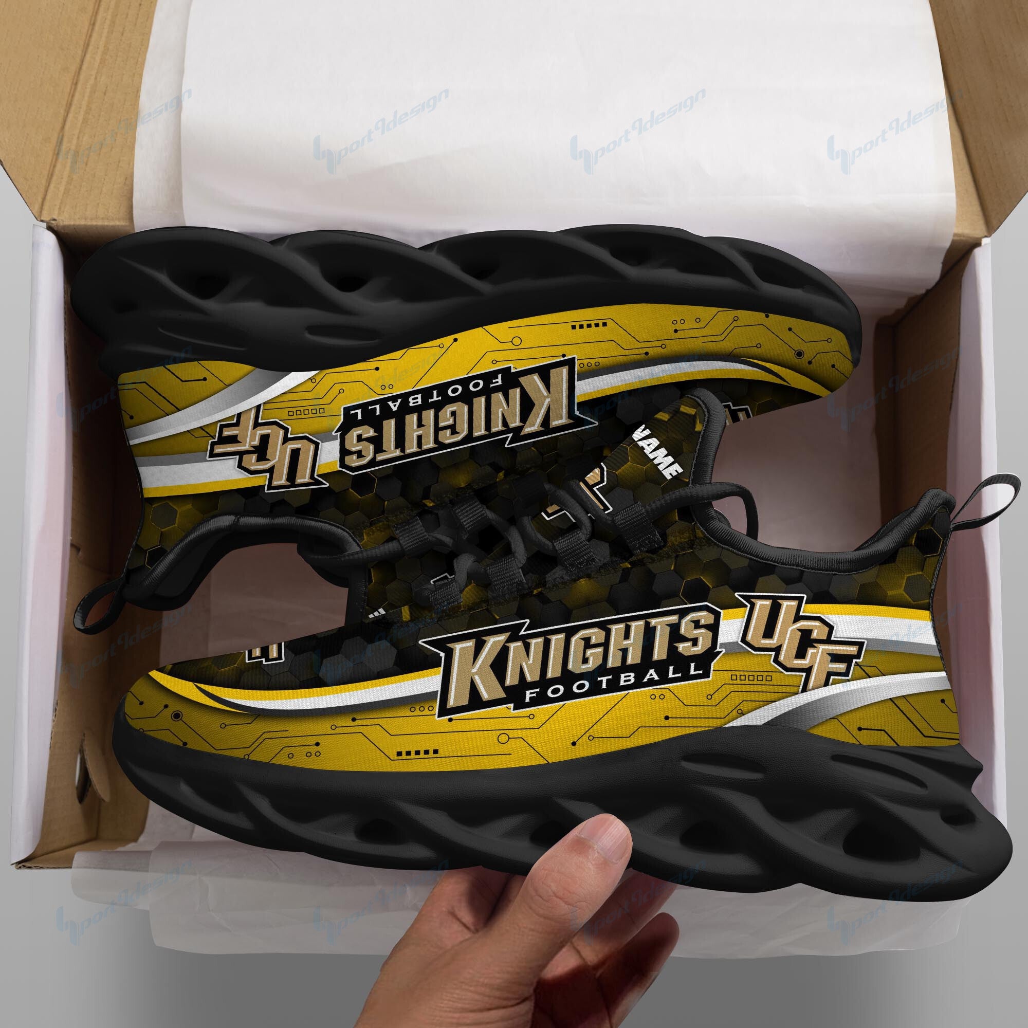 UCF Knights Personalized YZ Running Sneakers