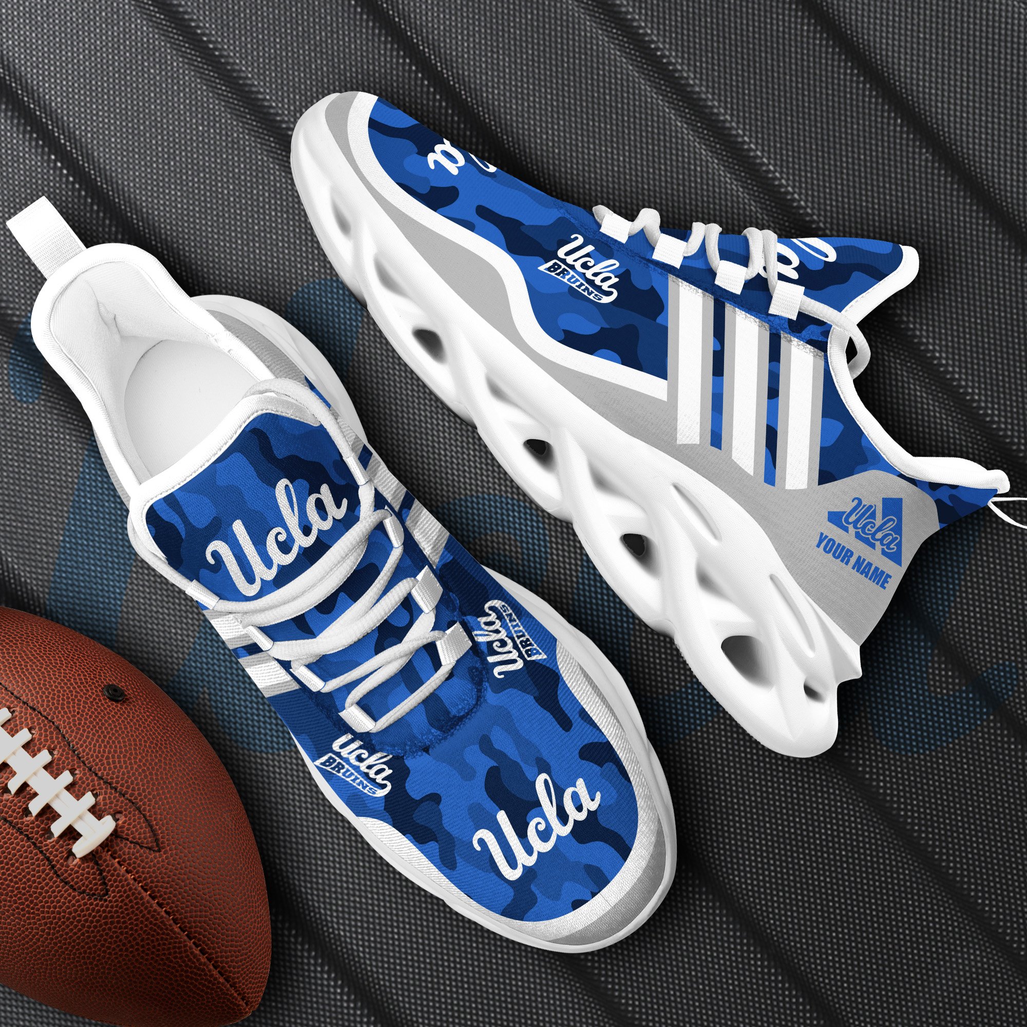 UCLA Bruins Black Max Soul Shoes 2026 Versions Custom Name 466