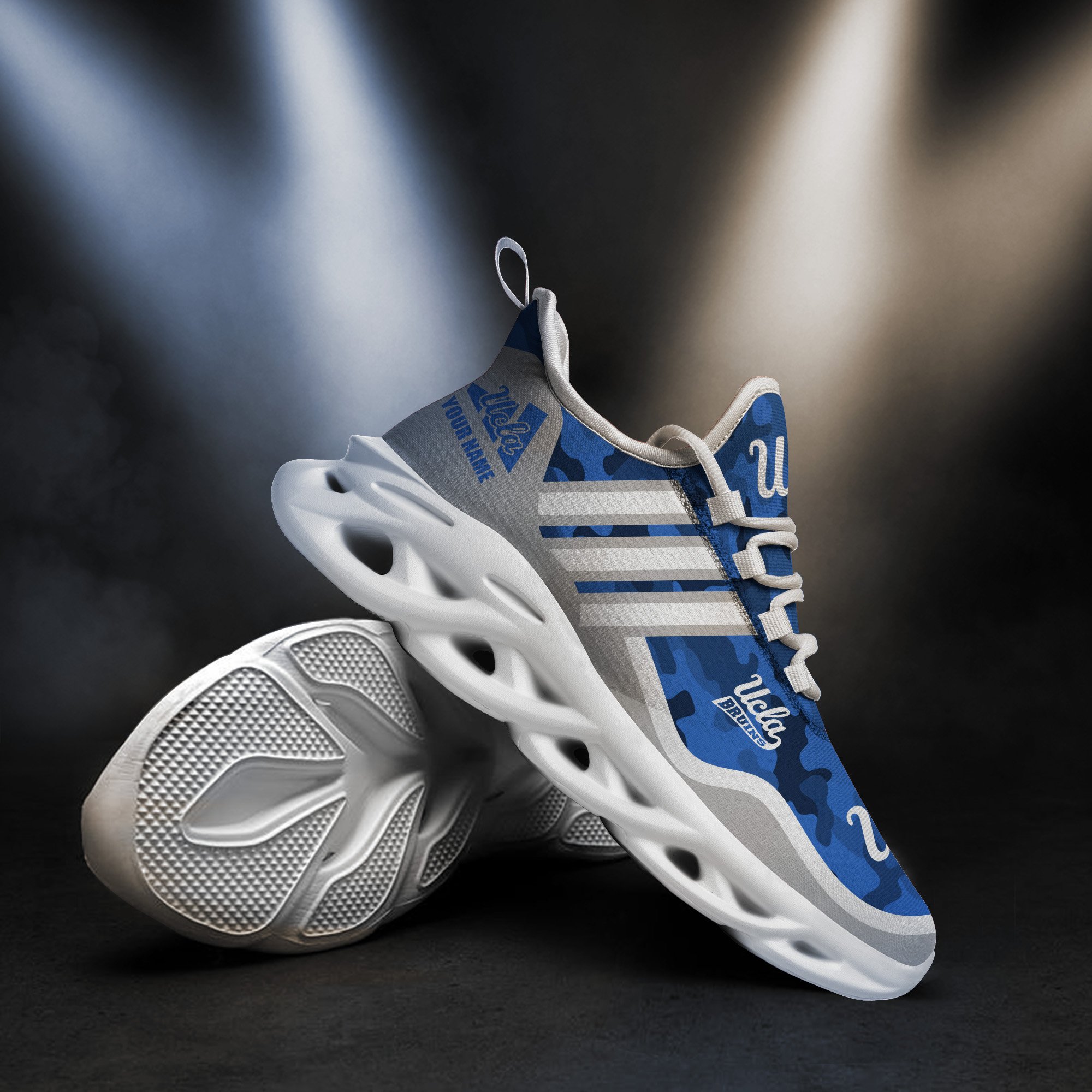 UCLA Bruins Black Max Soul Shoes 2026 Versions Custom Name 466