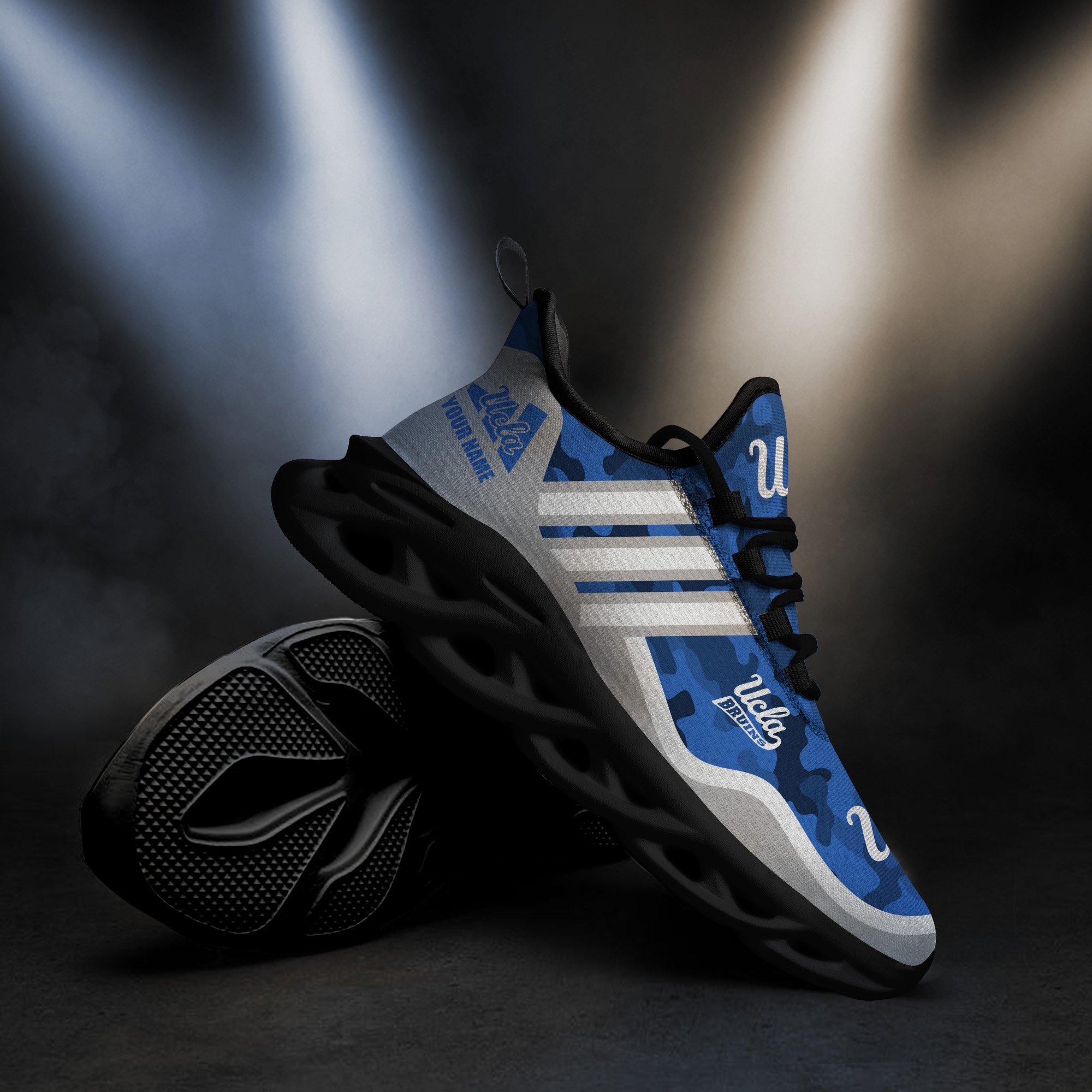 UCLA Bruins Black Max Soul Shoes 2026 Versions Custom Name 466