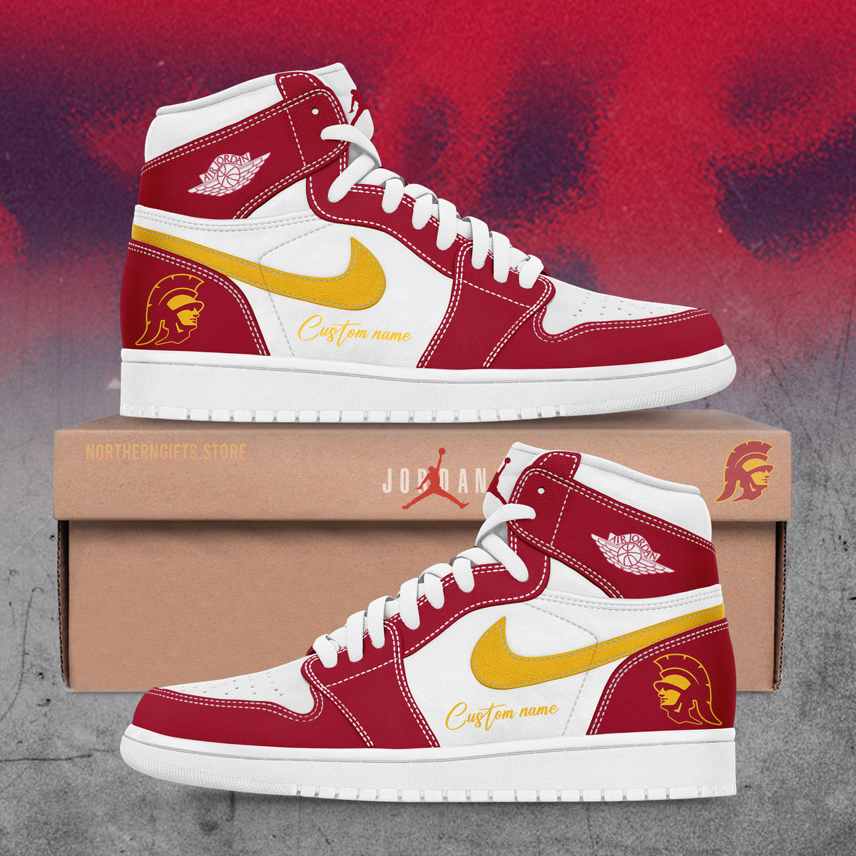 USC Football Custom Name For Fans Shoes +NT03092408ID10