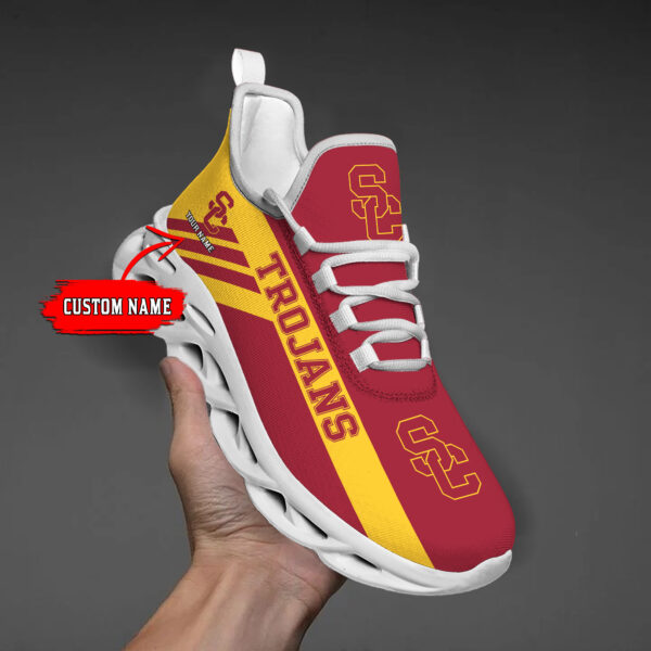 USC Trojans Custom Name PERSONALIZED MAX SOUL SHOES DS004