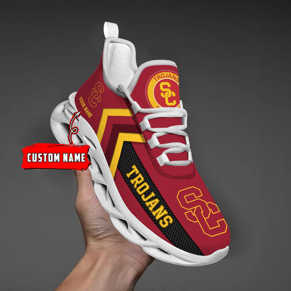 USC Trojans Personalized Custom Name Max Soul Shoes DS003