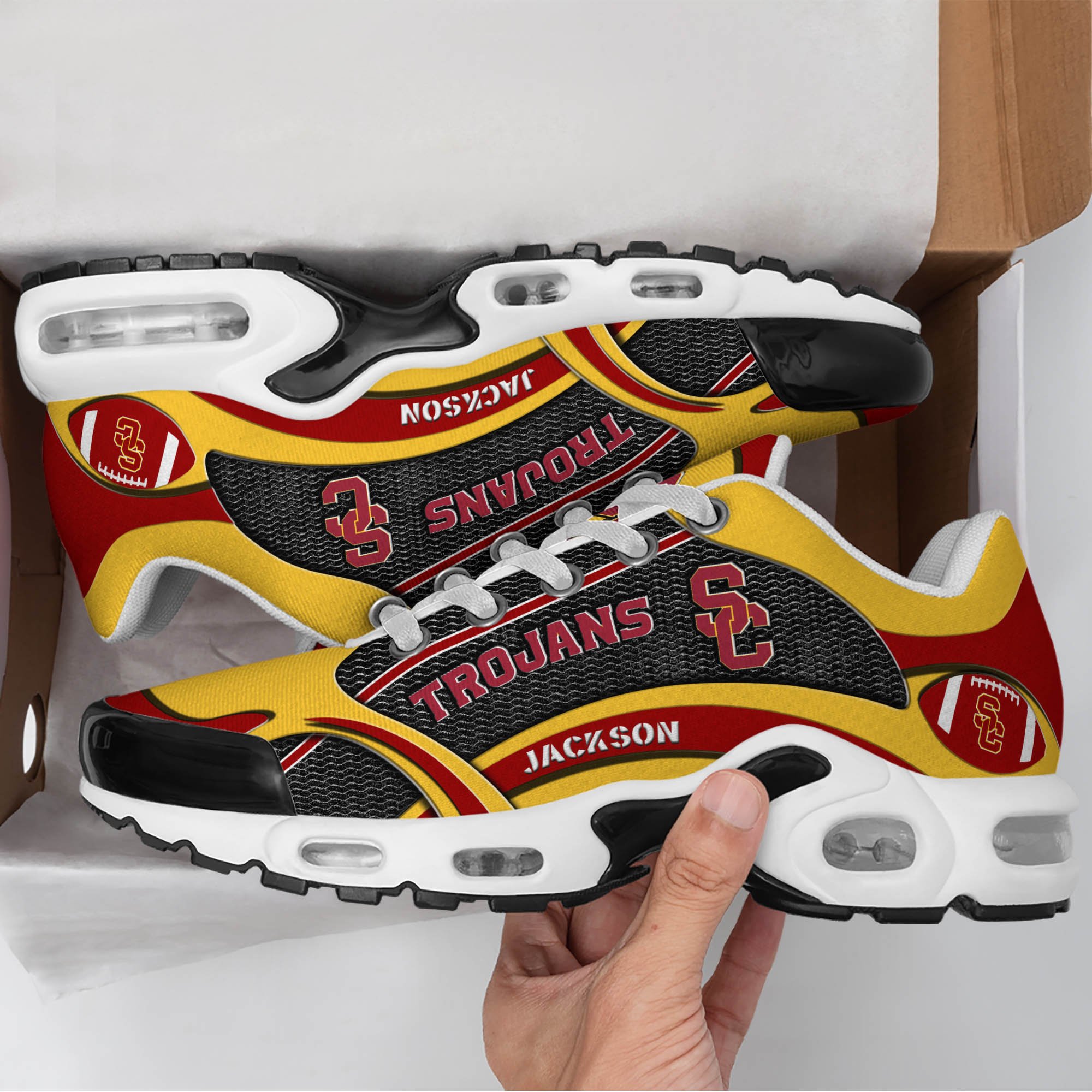 USC Trojans Team TN Shoes 2026 Version Custom Name 889