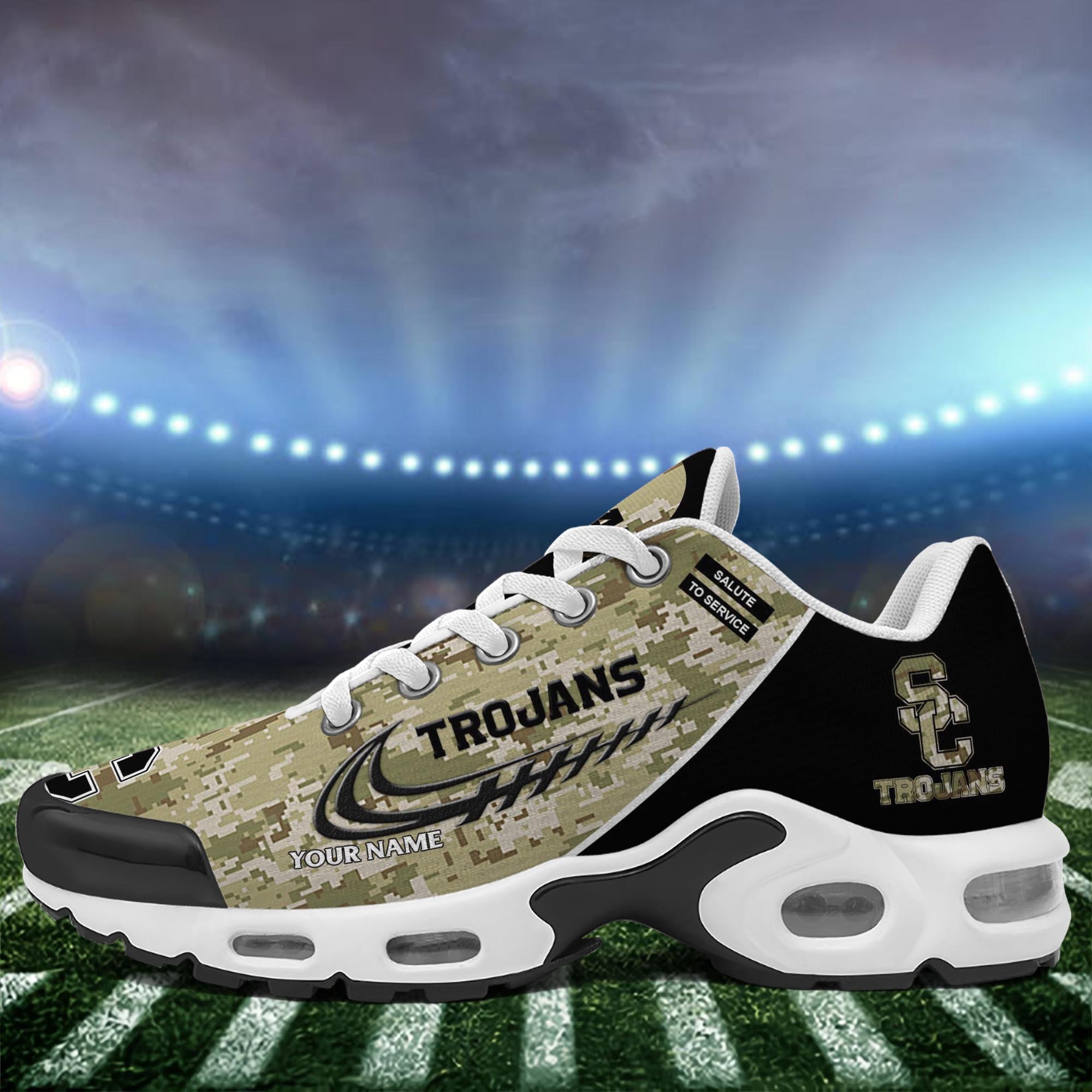 USC Trojans TN Shoes 2026 Version Custom Name, Camouflage Shoes, Gifts For Football Lovers