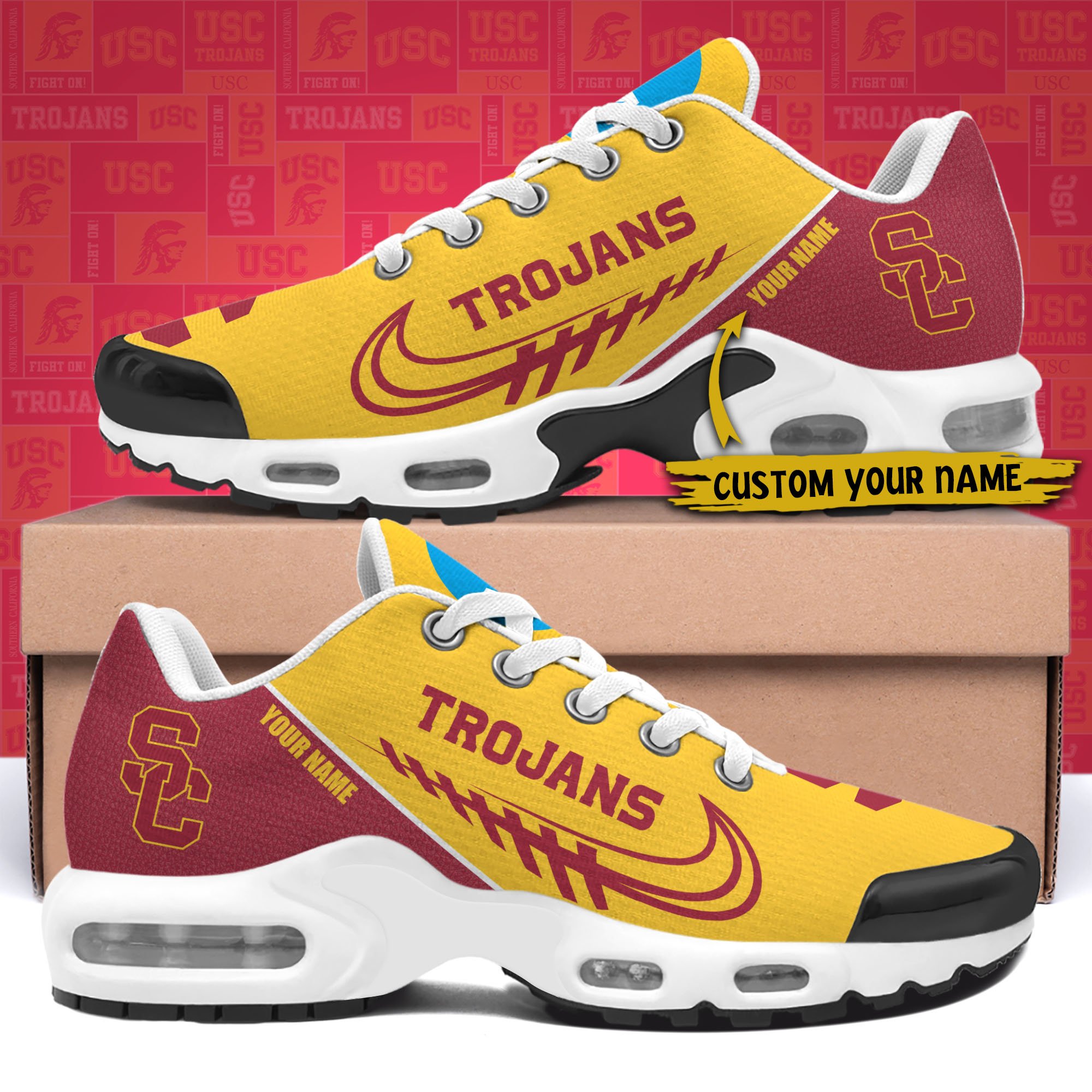 USC Trojans TN Shoes Custom Your Name 514