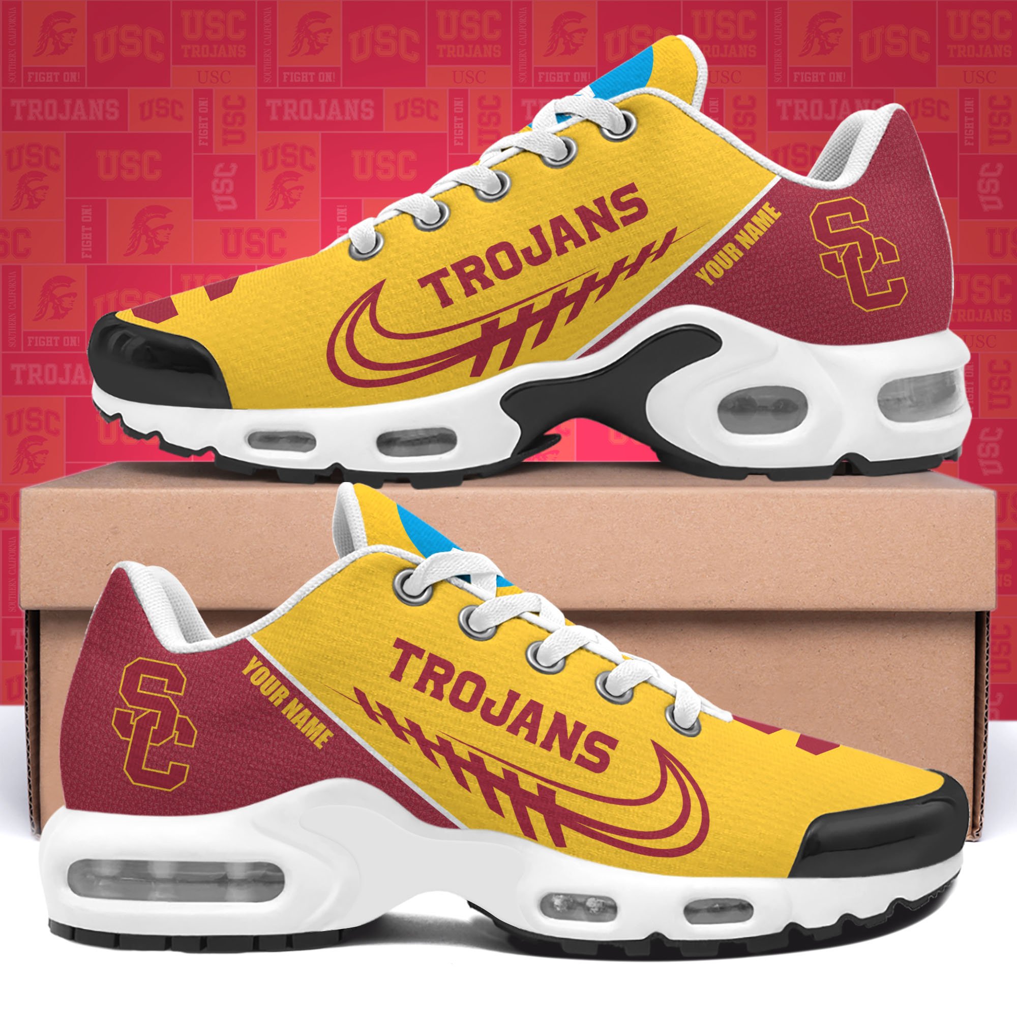 USC Trojans TN Shoes Custom Your Name 514