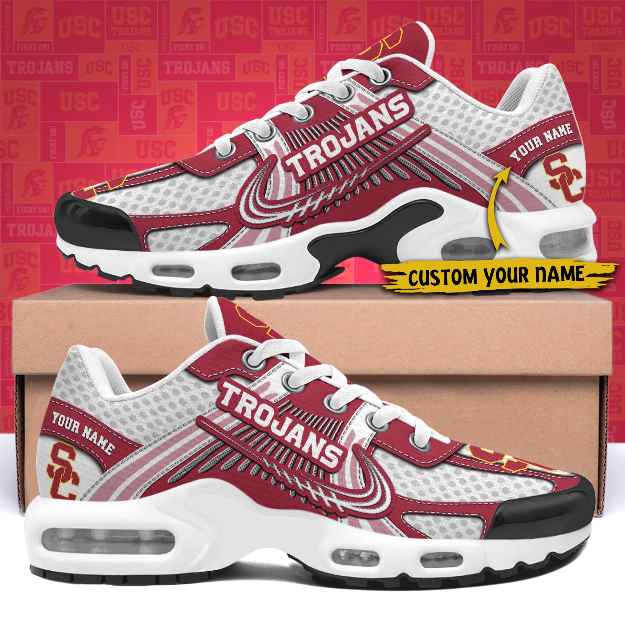 USC Trojans TN Shoes Custom Your Name, Sport Shoes