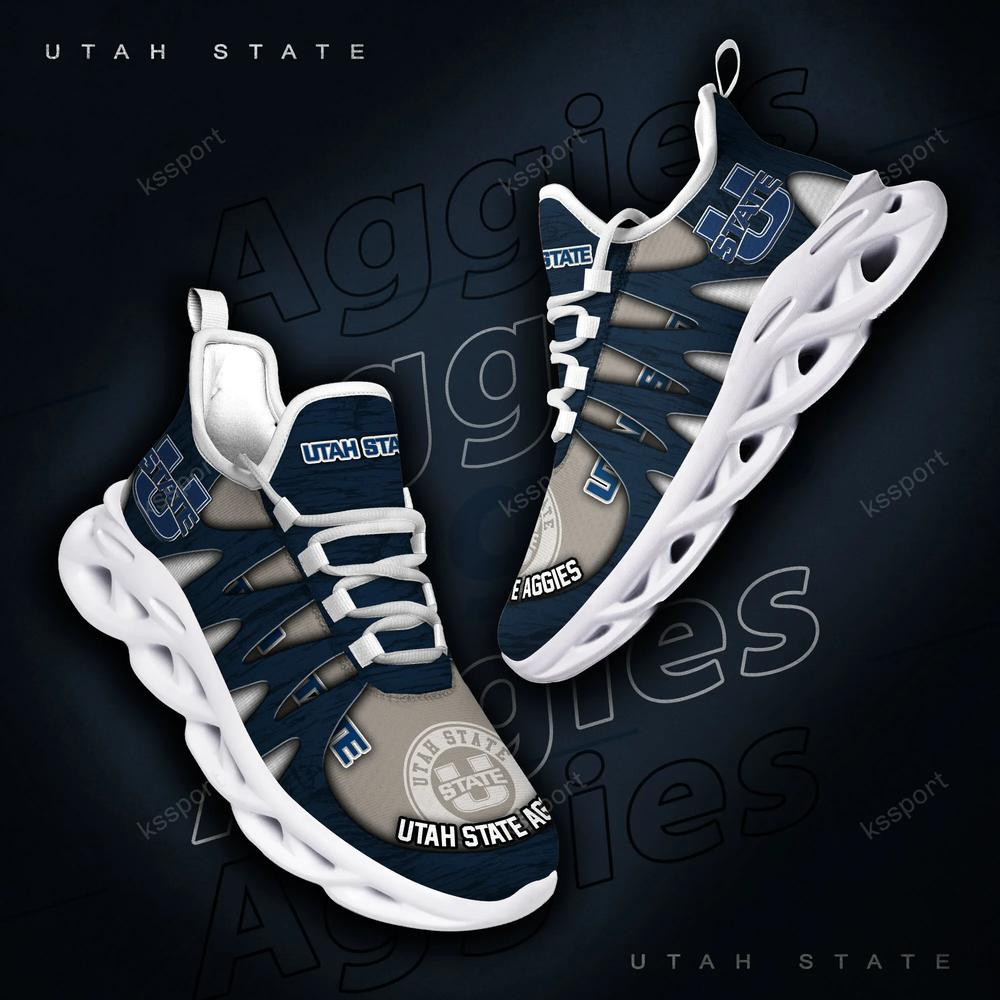 Utah State Aggies Max Soul Shoes, Running Sneakers