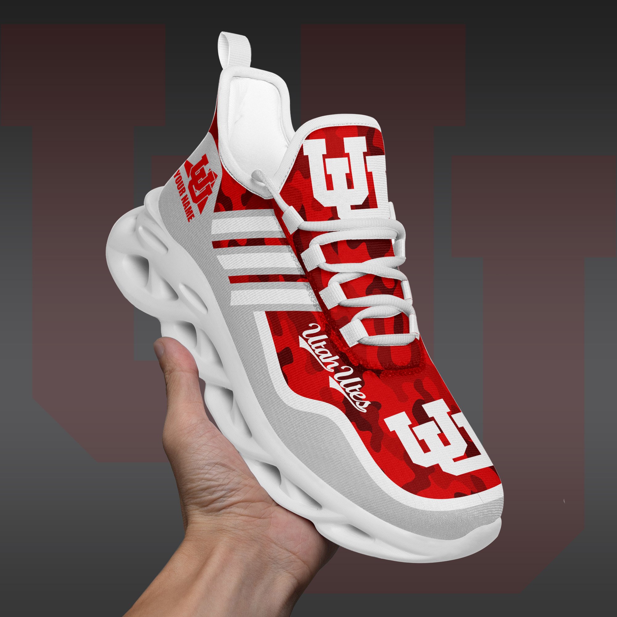 Utah Utes Black Max Soul Shoes 2026 Versions Custom Name 466