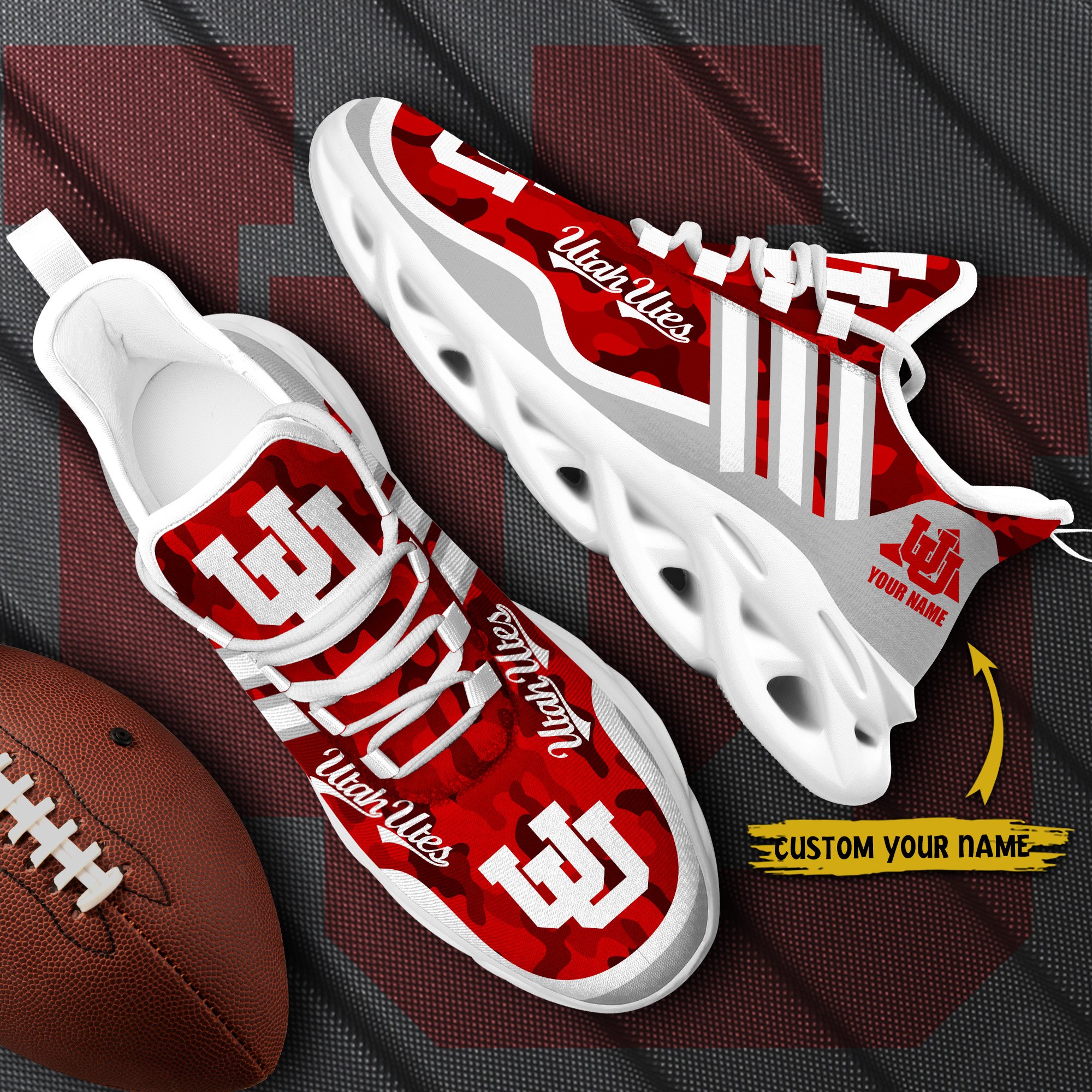 Utah Utes Black Max Soul Shoes 2026 Versions Custom Name 466