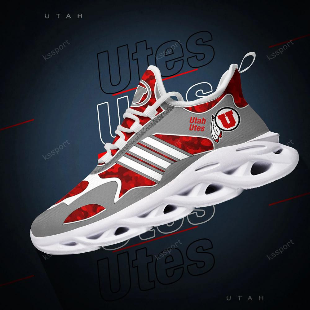 Utah Utes Max Soul Clunky, Camo Running Sneakers For Fan Ever
