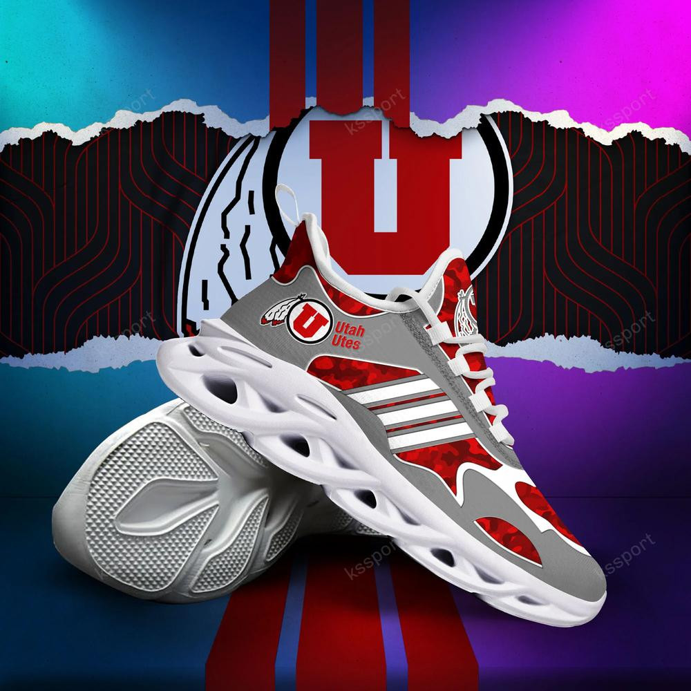 Utah Utes Max Soul Clunky, Camo Running Sneakers For Fan Ever