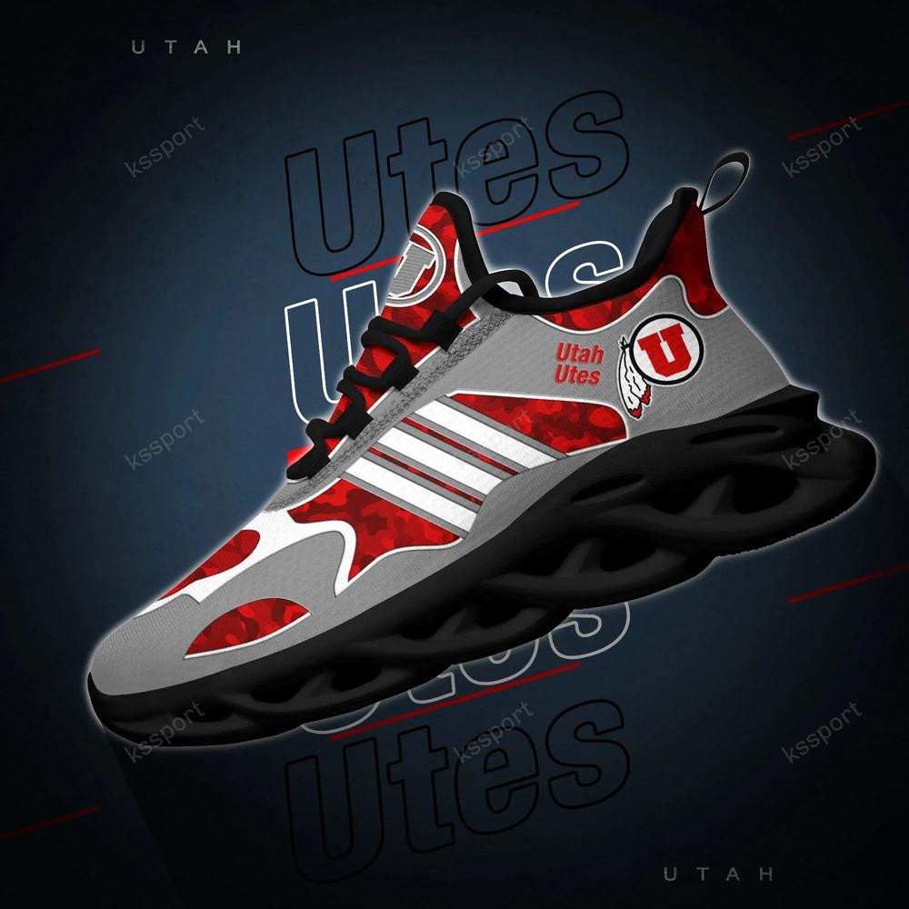 Utah Utes Max Soul Clunky, Camo Running Sneakers For Fan Ever