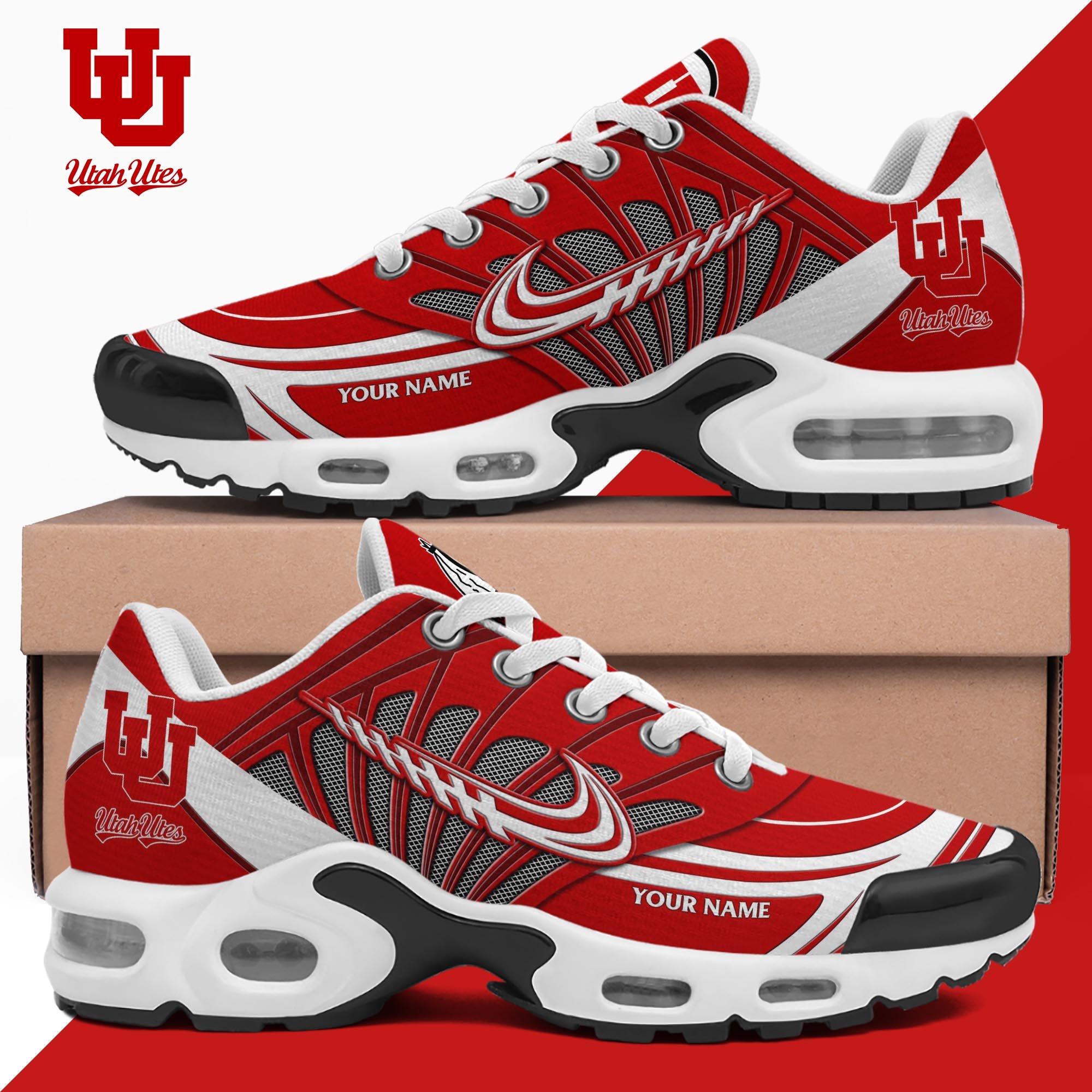 Utah Utes TN Shoes 2026 Version Custom Name 135