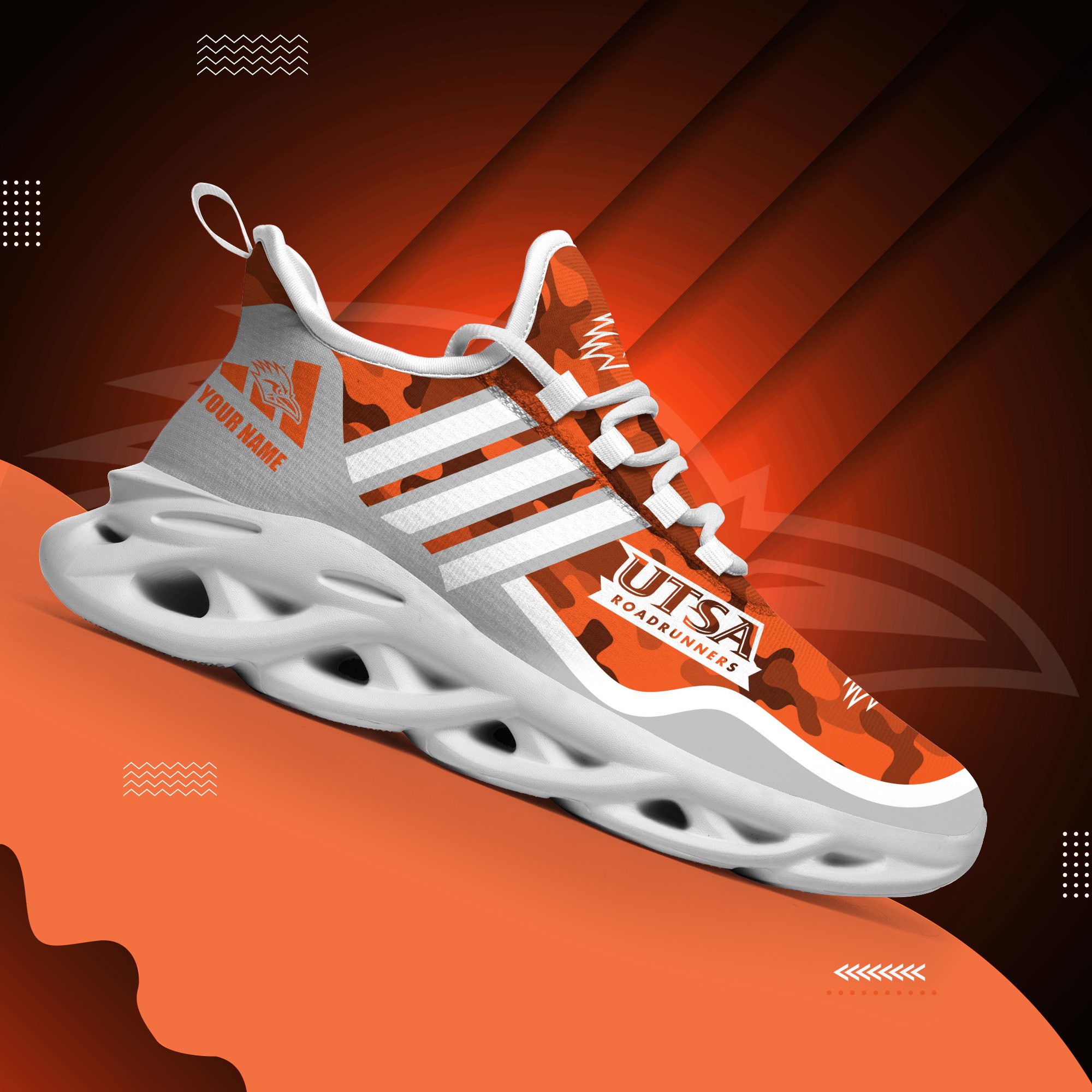 UTSA Roadrunners Black Max Soul Shoes 2026 Versions Custom Name 466