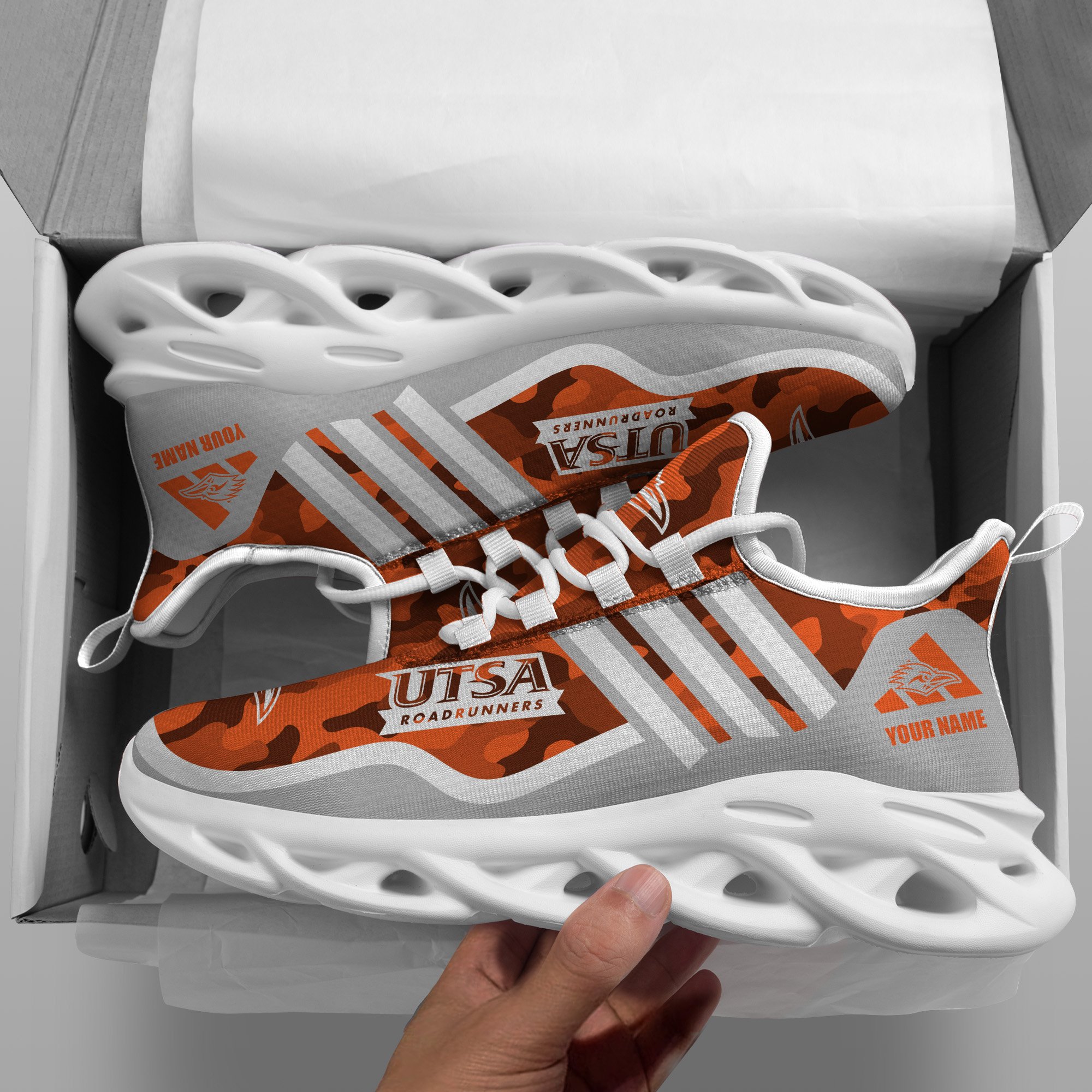 UTSA Roadrunners Black Max Soul Shoes 2026 Versions Custom Name 466
