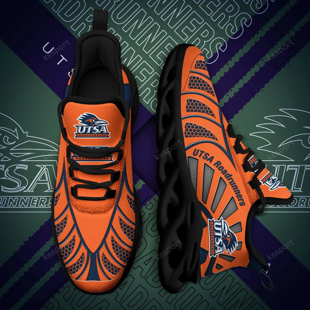 Utsa Roadrunners Max Soul Clunky, Black And White Running Shoes