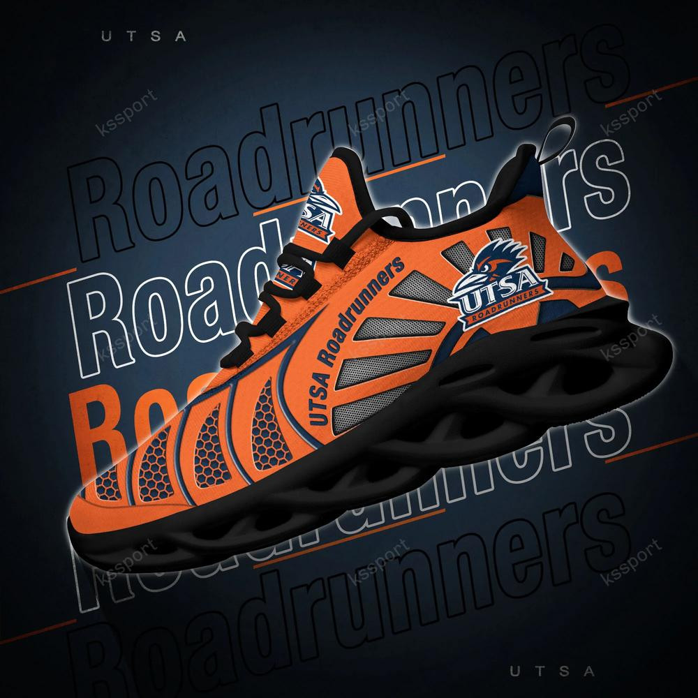 Utsa Roadrunners Max Soul Clunky, Black And White Running Shoes